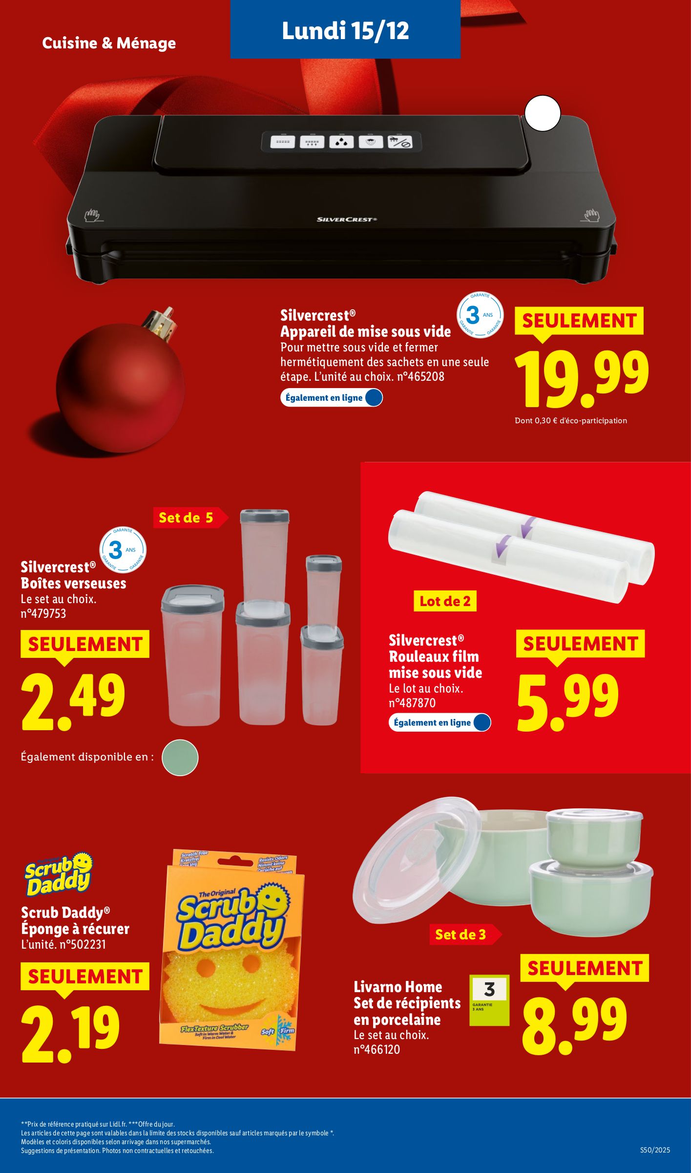 lidl - Catalogue Lidl - Les bonnes affaires de la semaine valable du 11/12 au 15/12 - page: 25
