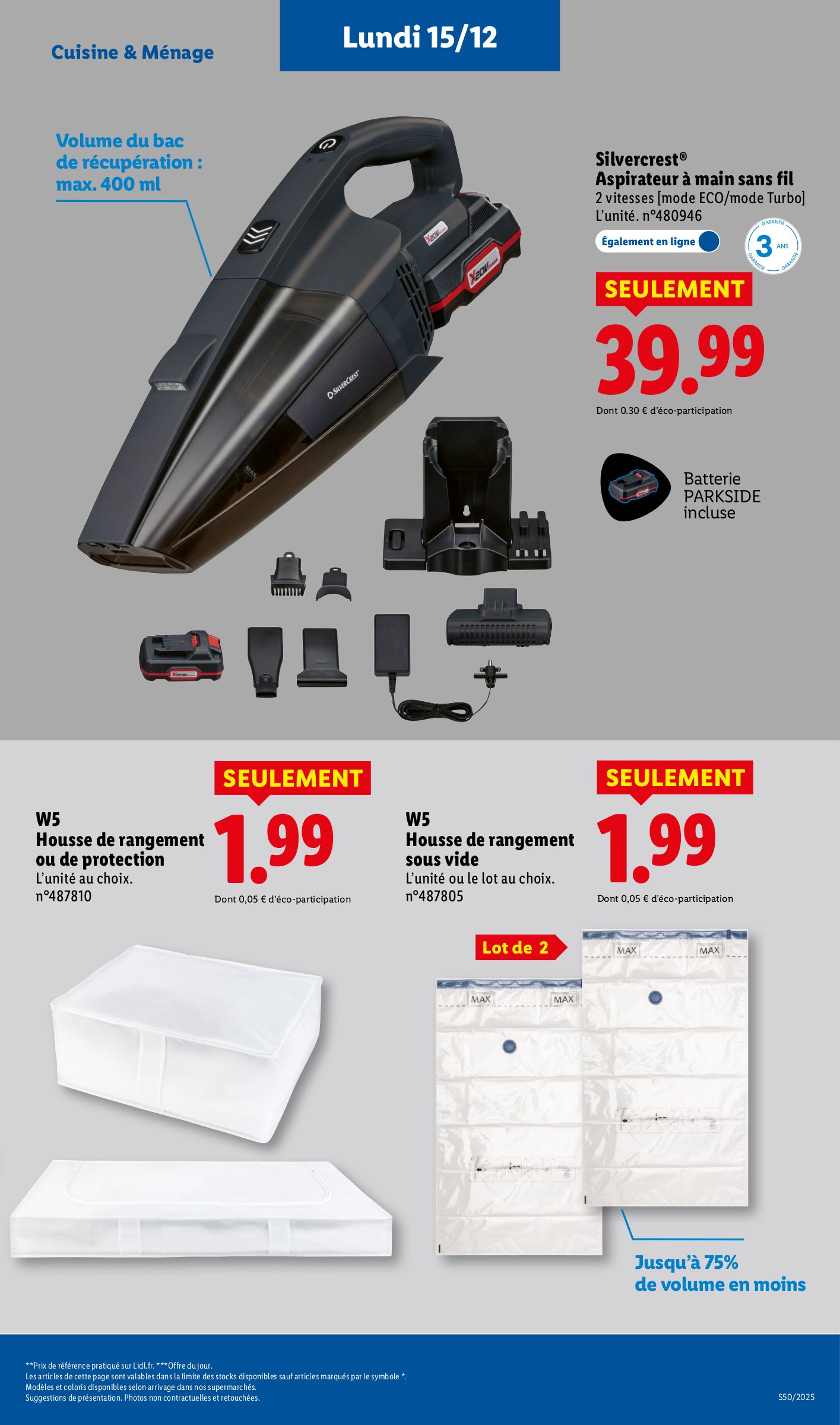 lidl - Catalogue Lidl - Les bonnes affaires de la semaine valable du 11/12 au 15/12 - page: 19