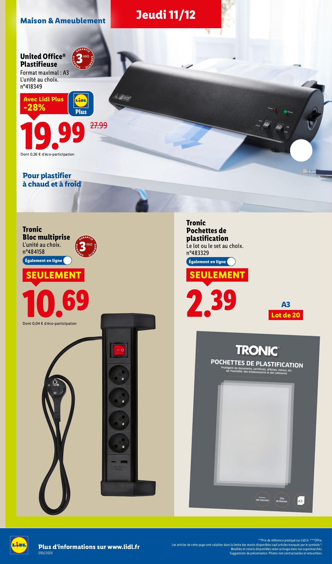 lidl - Catalogue Lidl - Les bonnes affaires de la semaine valable du 11/12 au 15/12 - page: 12