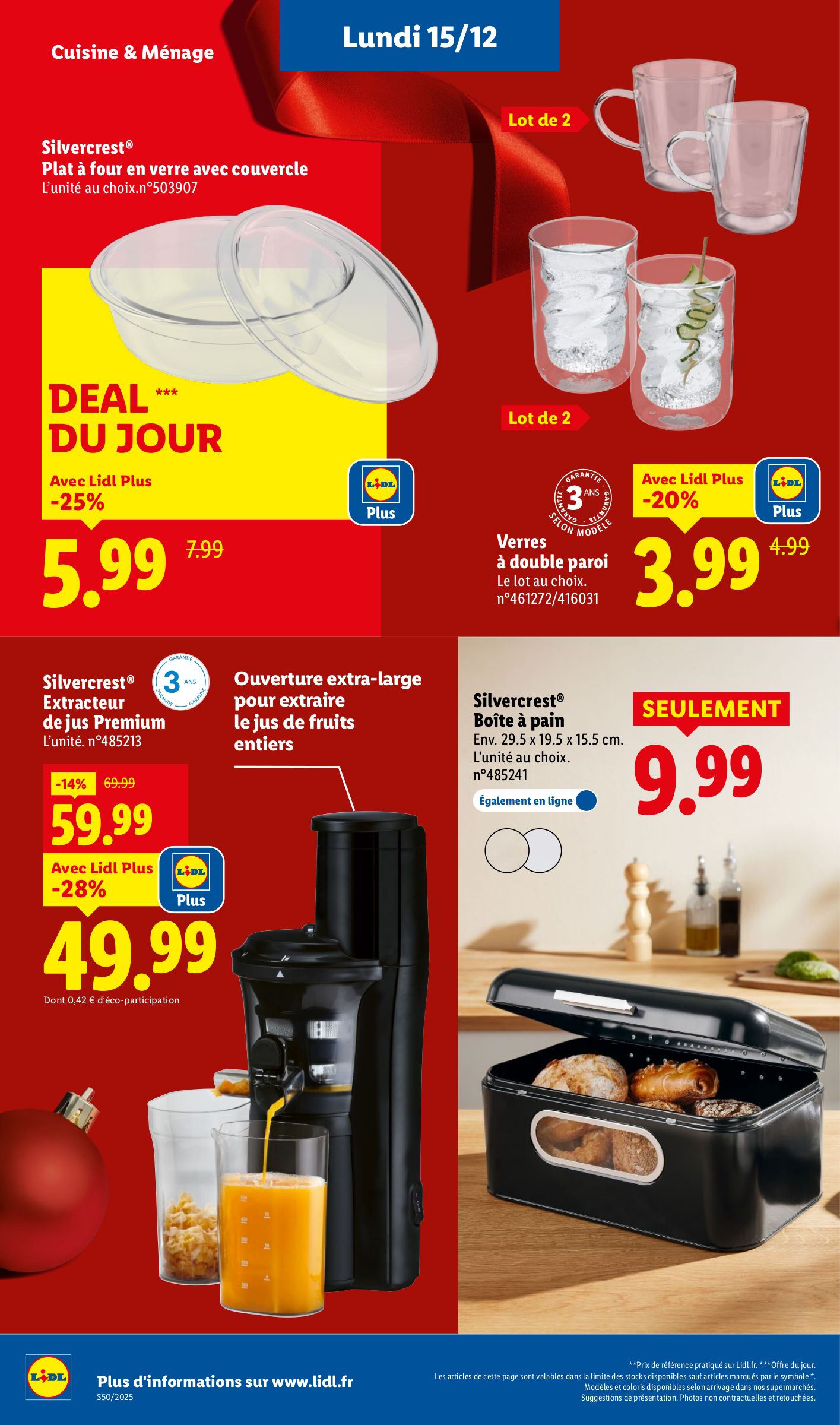 lidl - Catalogue Lidl - Les bonnes affaires de la semaine valable du 15/12 au 18/12 - page: 8