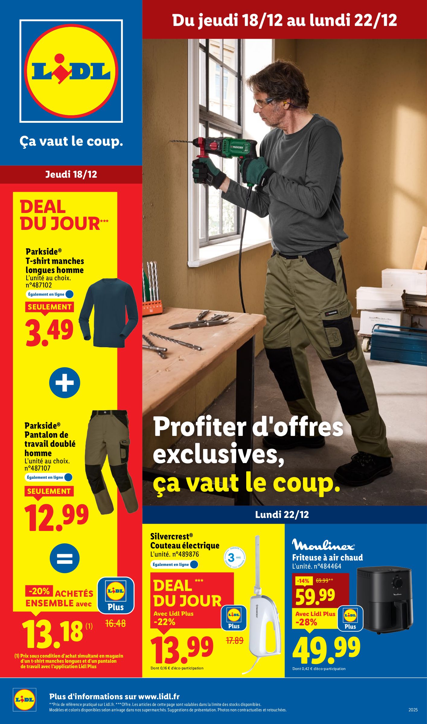 lidl - Catalogue Lidl - Les bonnes affaires de la semaine valable du 18/12 au 22/12