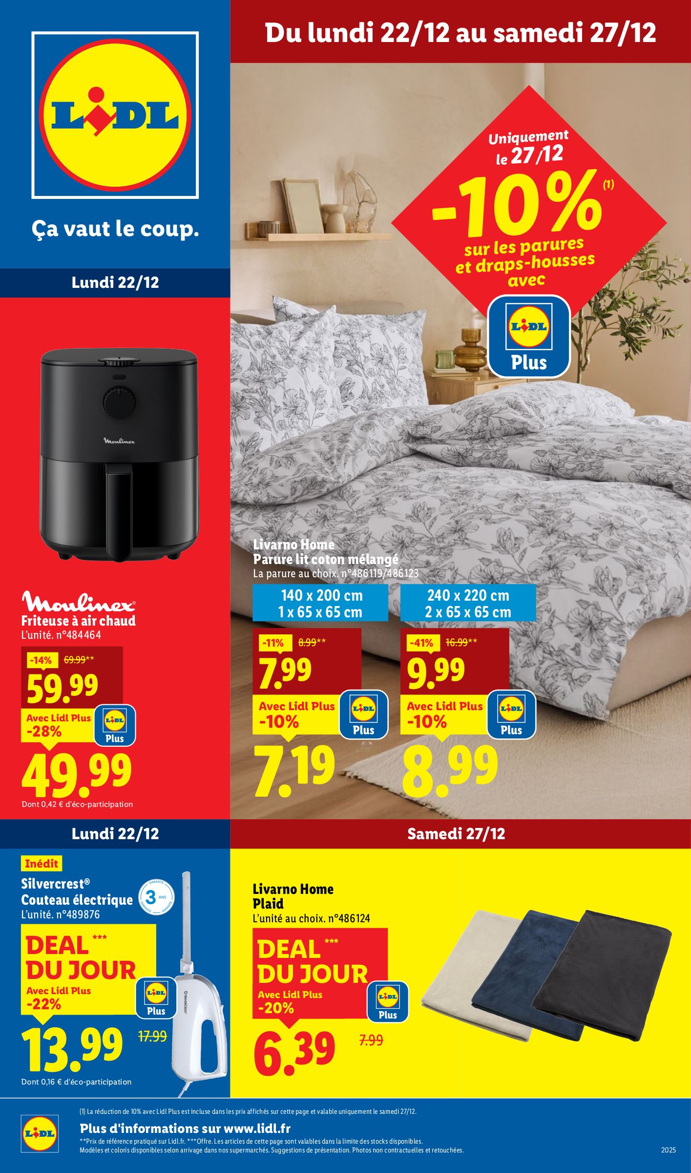 lidl - Catalogue Lidl - Les bonnes affaires de la semaine valable du 22/12 au 27/12