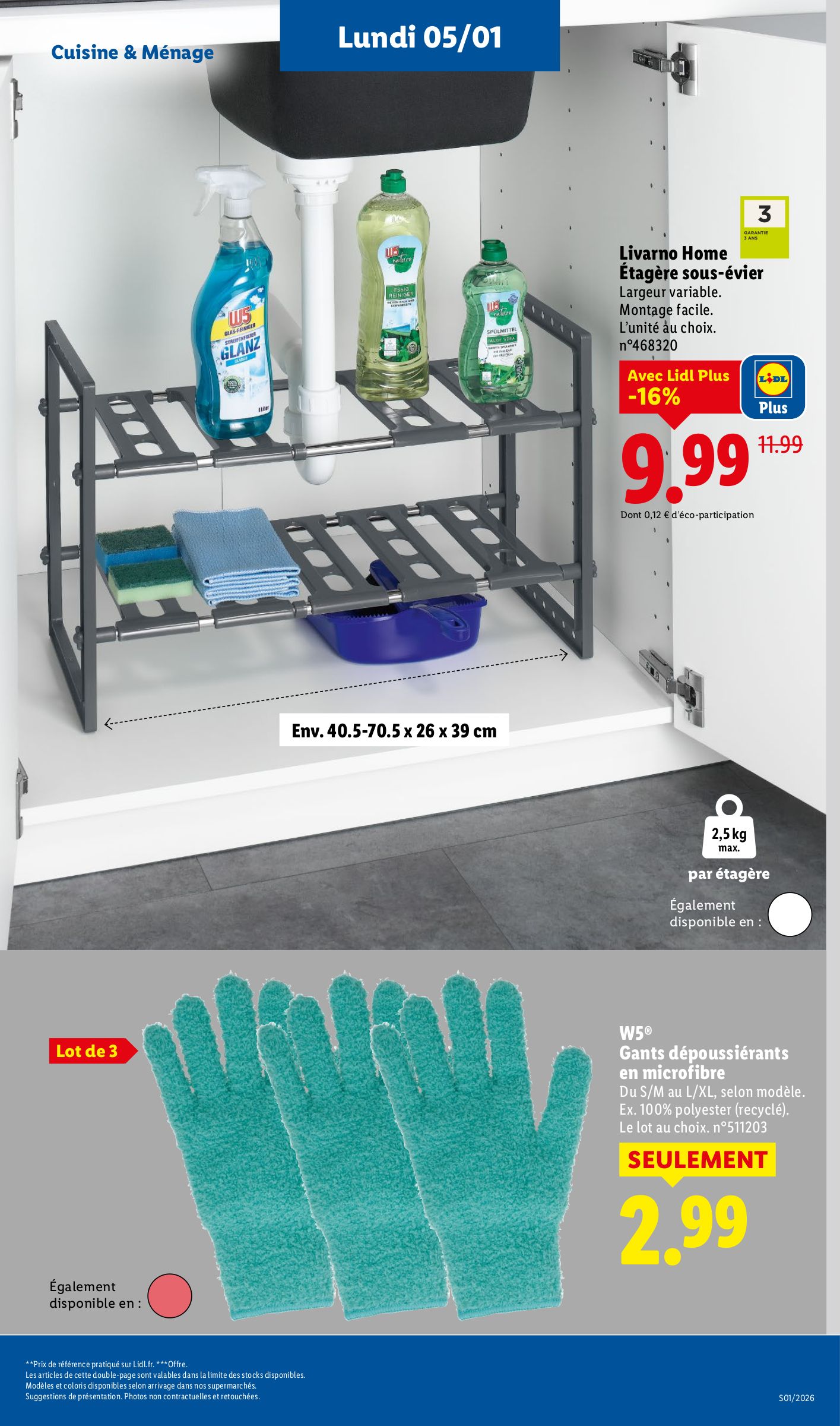 lidl - Catalogue Lidl valable du 03/01 au 07/01 - page: 61