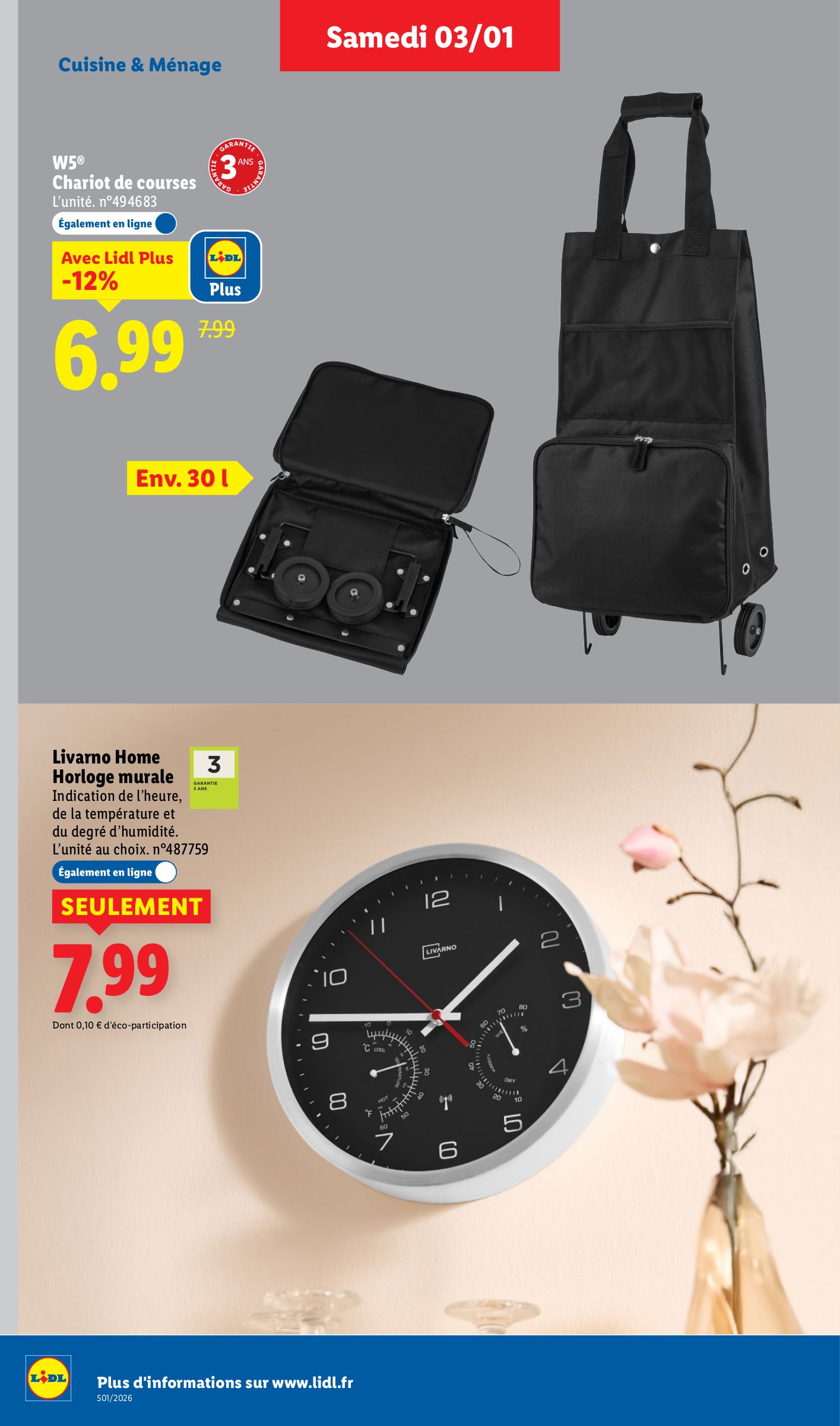 lidl - Catalogue Lidl valable du 03/01 au 07/01 - page: 44