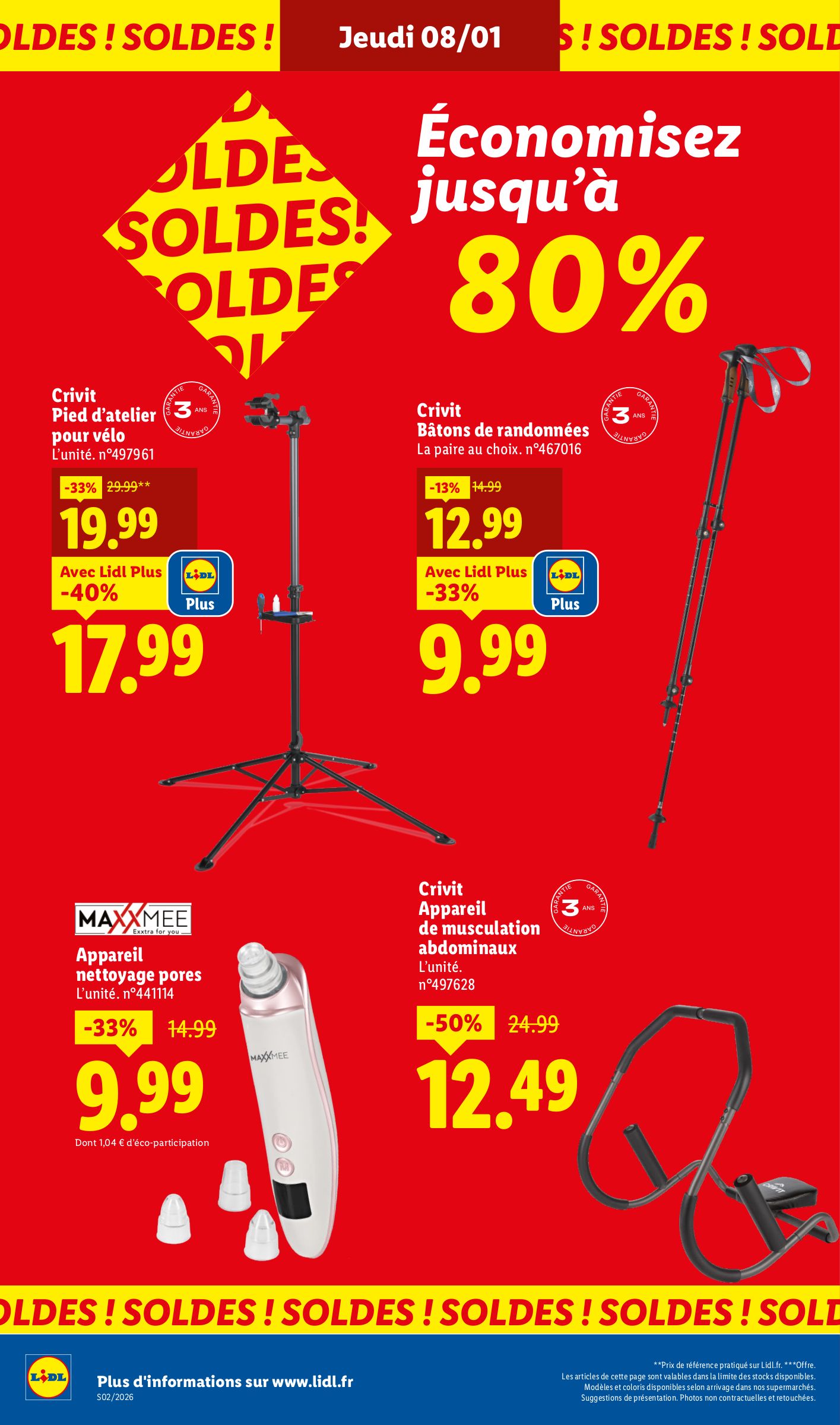 lidl - Catalogue Lidl - Les promos de la semaine valable du 08/01 au 14/01 - page: 44