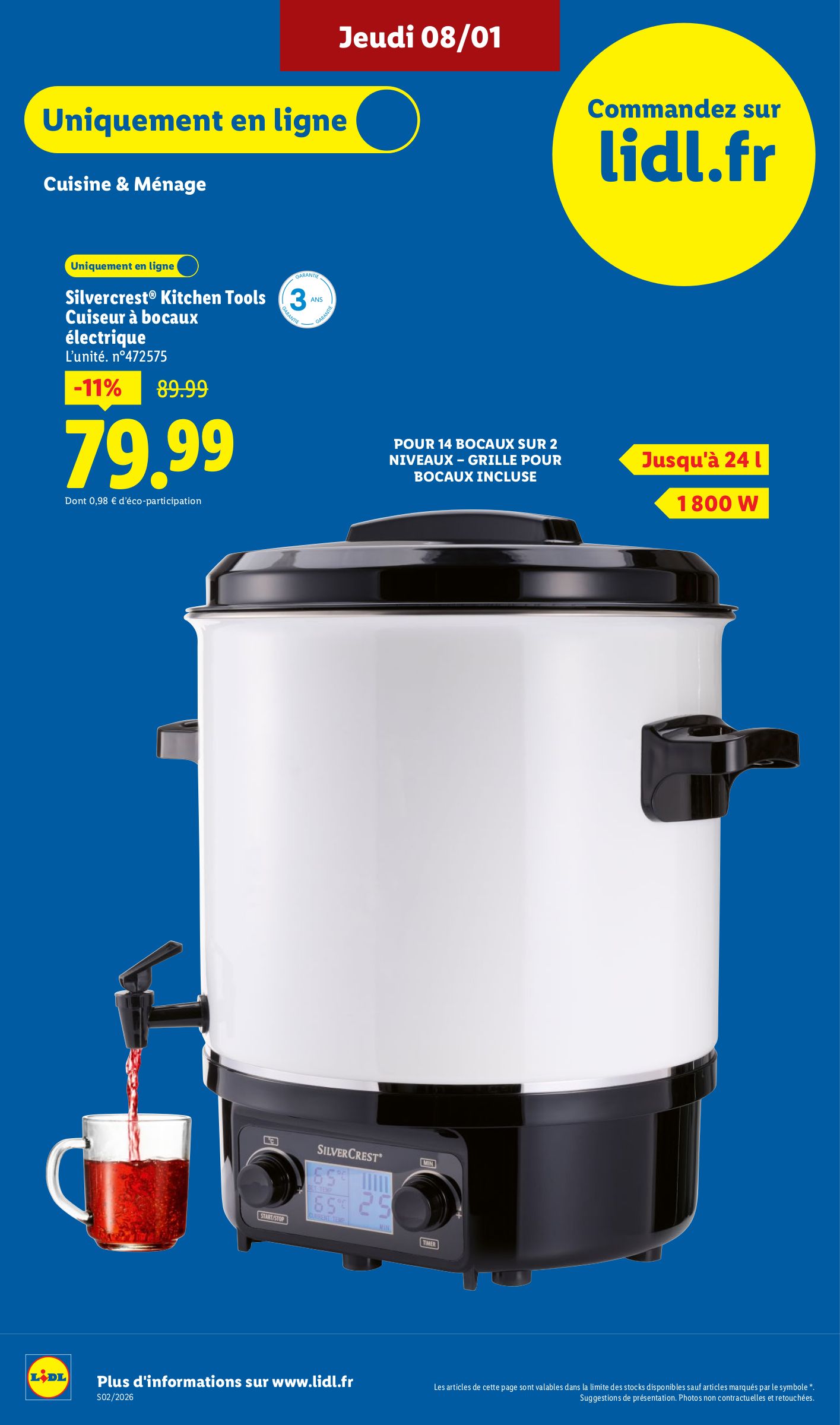 lidl - Catalogue Lidl - Les promos de la semaine valable du 08/01 au 14/01 - page: 60