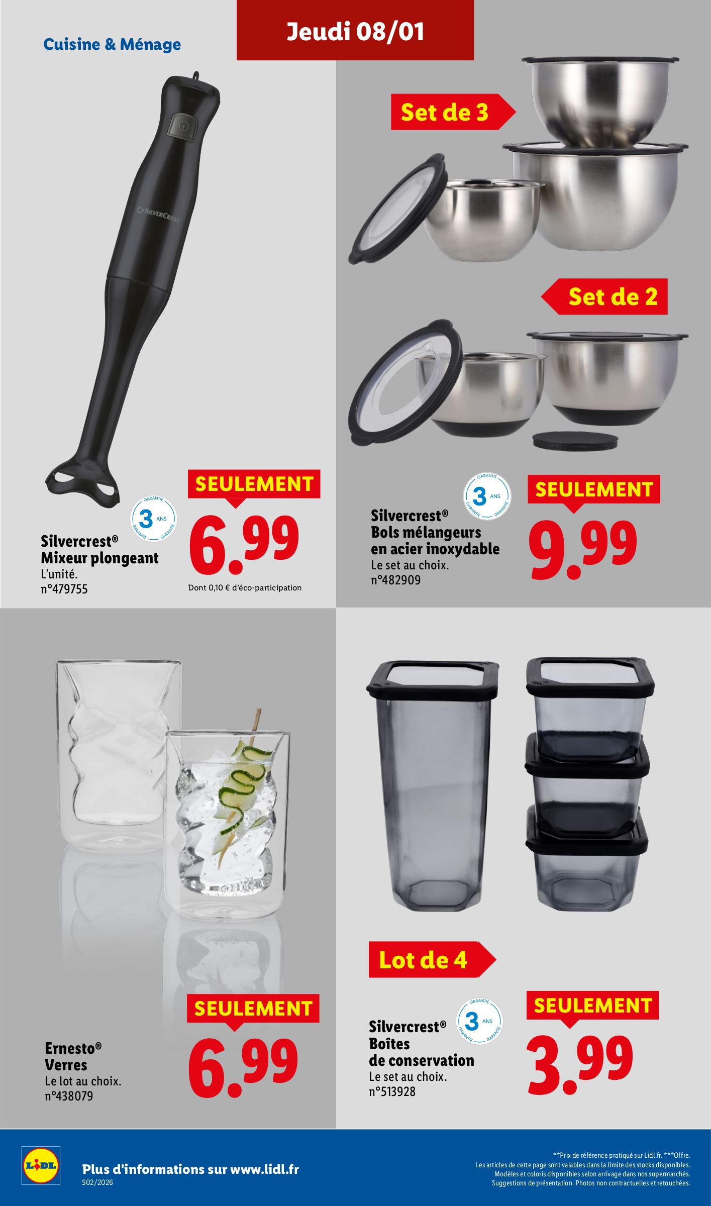 lidl - Catalogue Lidl - Les promos de la semaine valable du 08/01 au 14/01 - page: 48