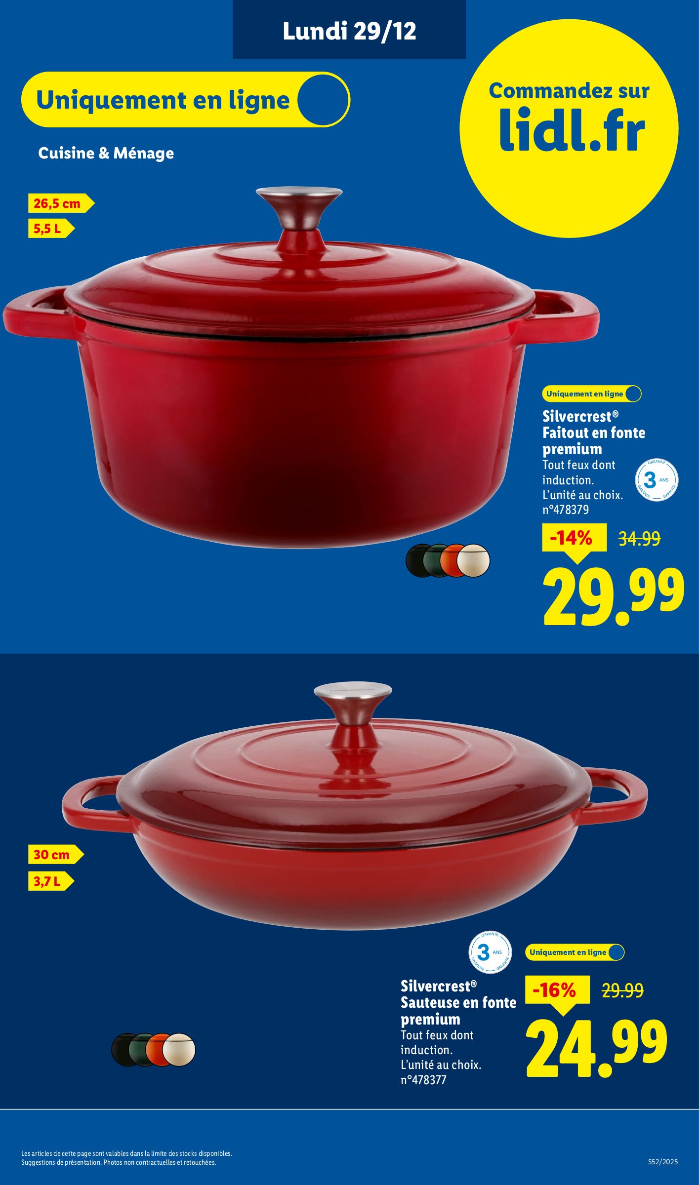 lidl - Catalogue Lidl - Exclu Web valable du 29/12 au 03/01 - page: 7