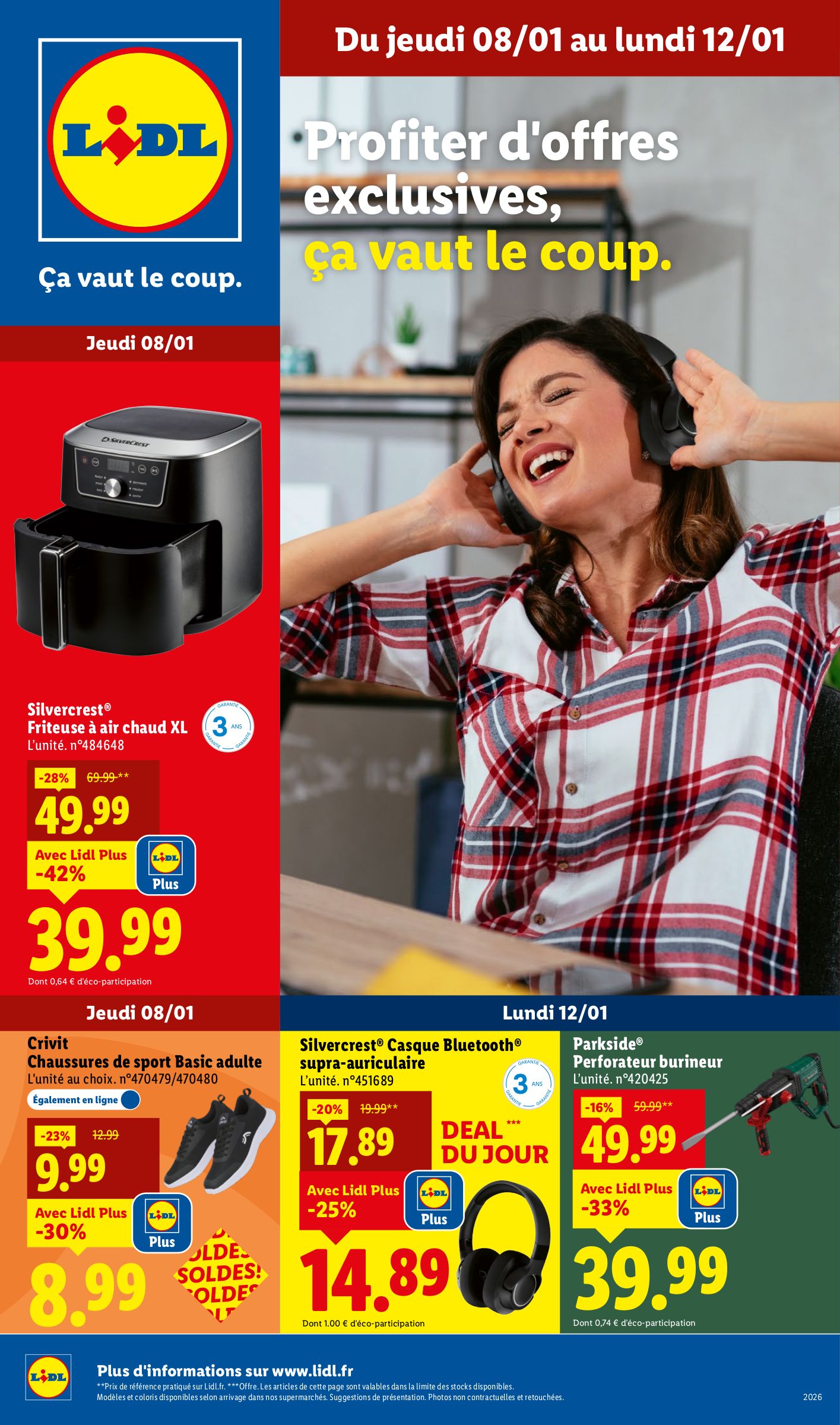 lidl - Catalogue Lidl - Les bonnes affaires de la semaine valable du 08/01 au 12/01