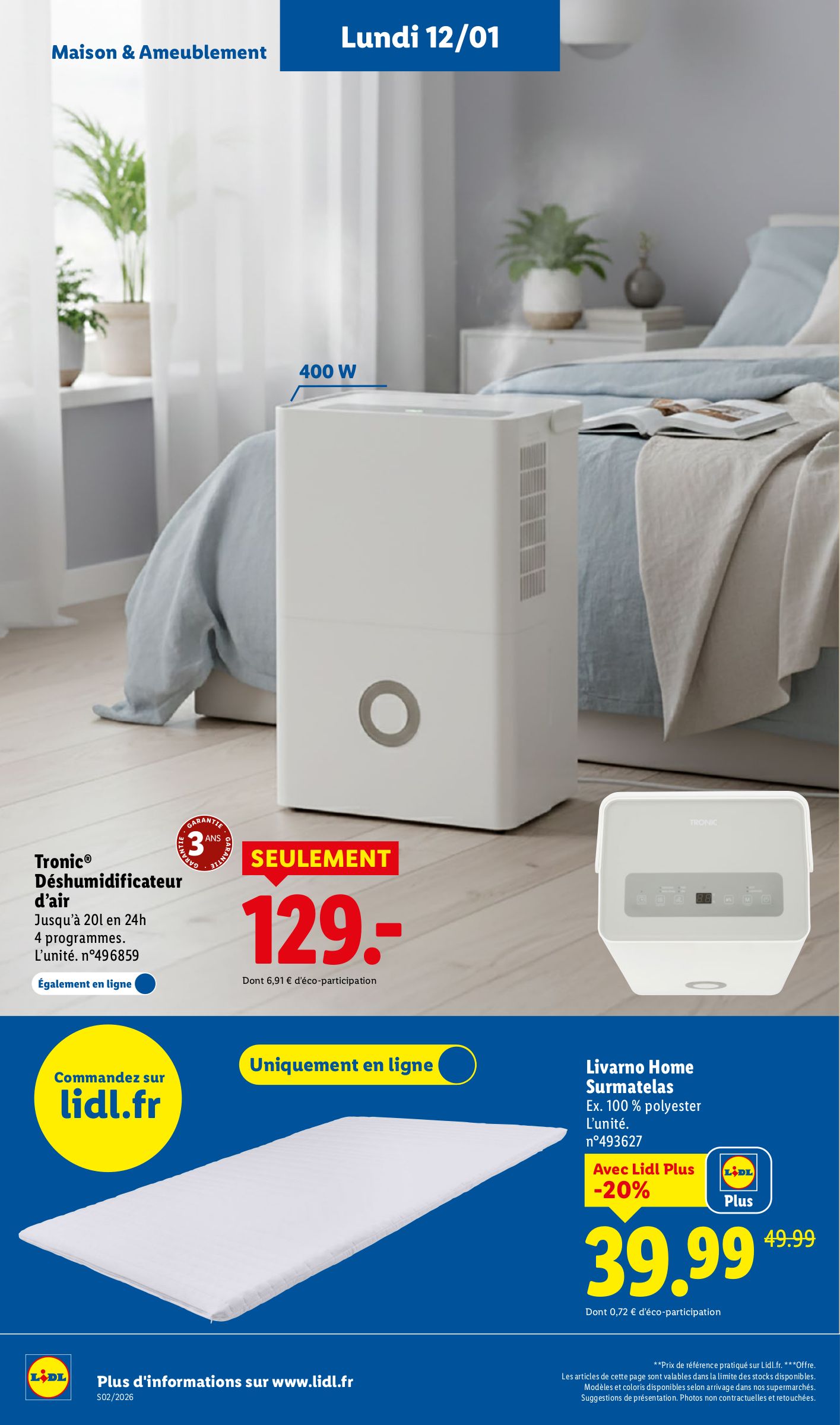 lidl - Catalogue Lidl - Les bonnes affaires de la semaine valable du 08/01 au 12/01 - page: 22