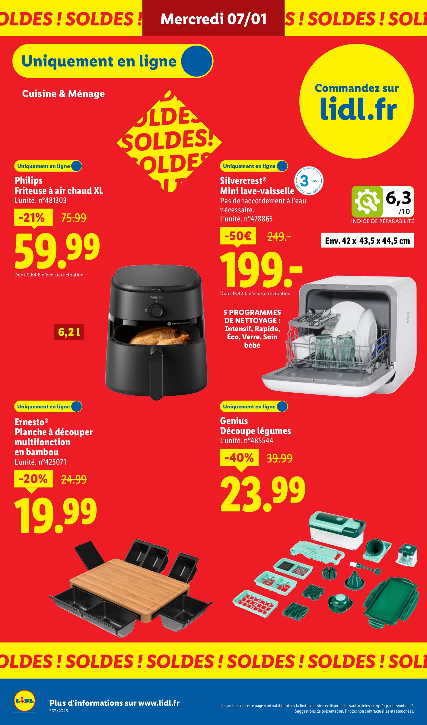 lidl - Catalogue Lidl - Exclu Web valable du 05/01 au 08/01 - page: 10