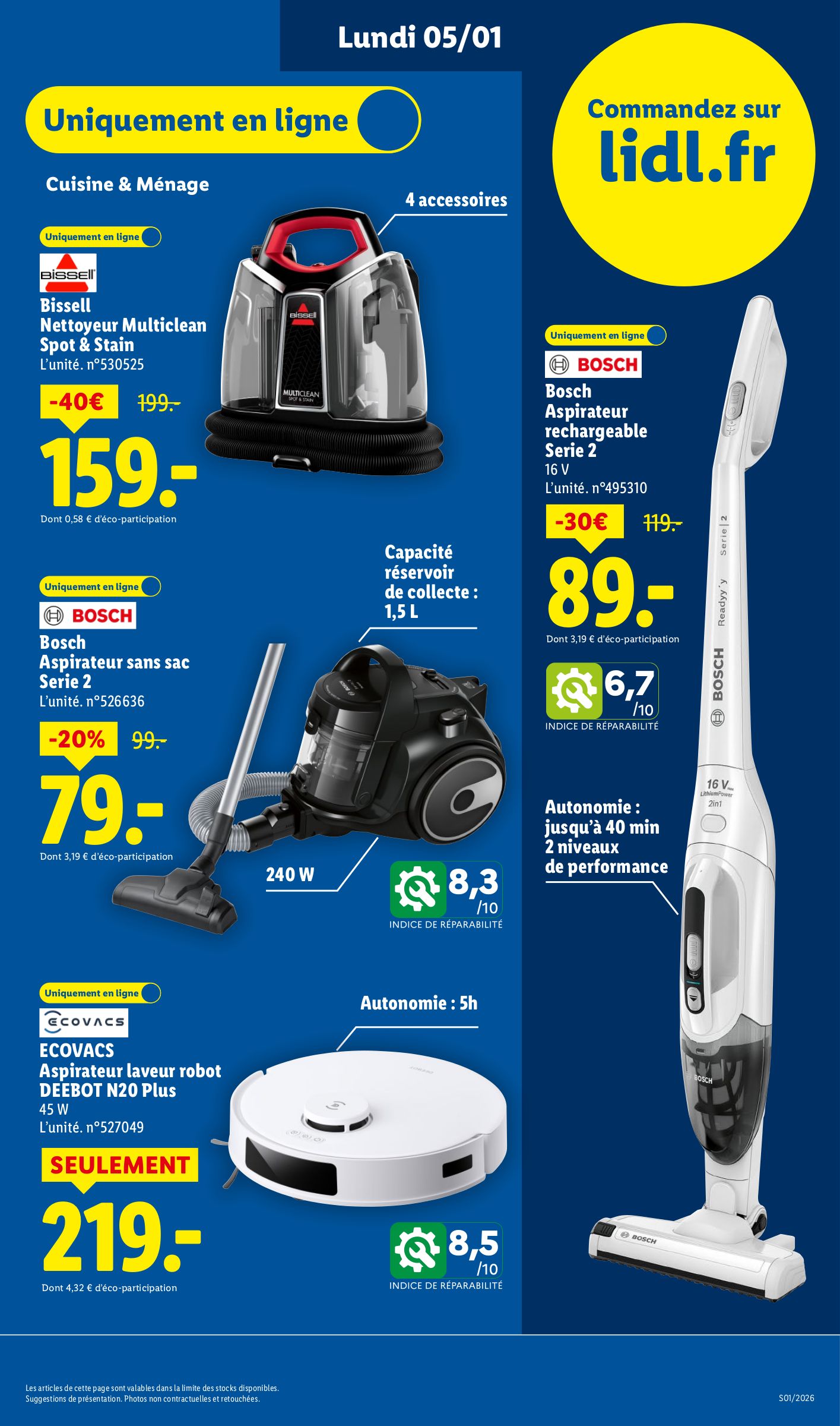 lidl - Catalogue Lidl - Exclu Web valable du 05/01 au 08/01 - page: 3