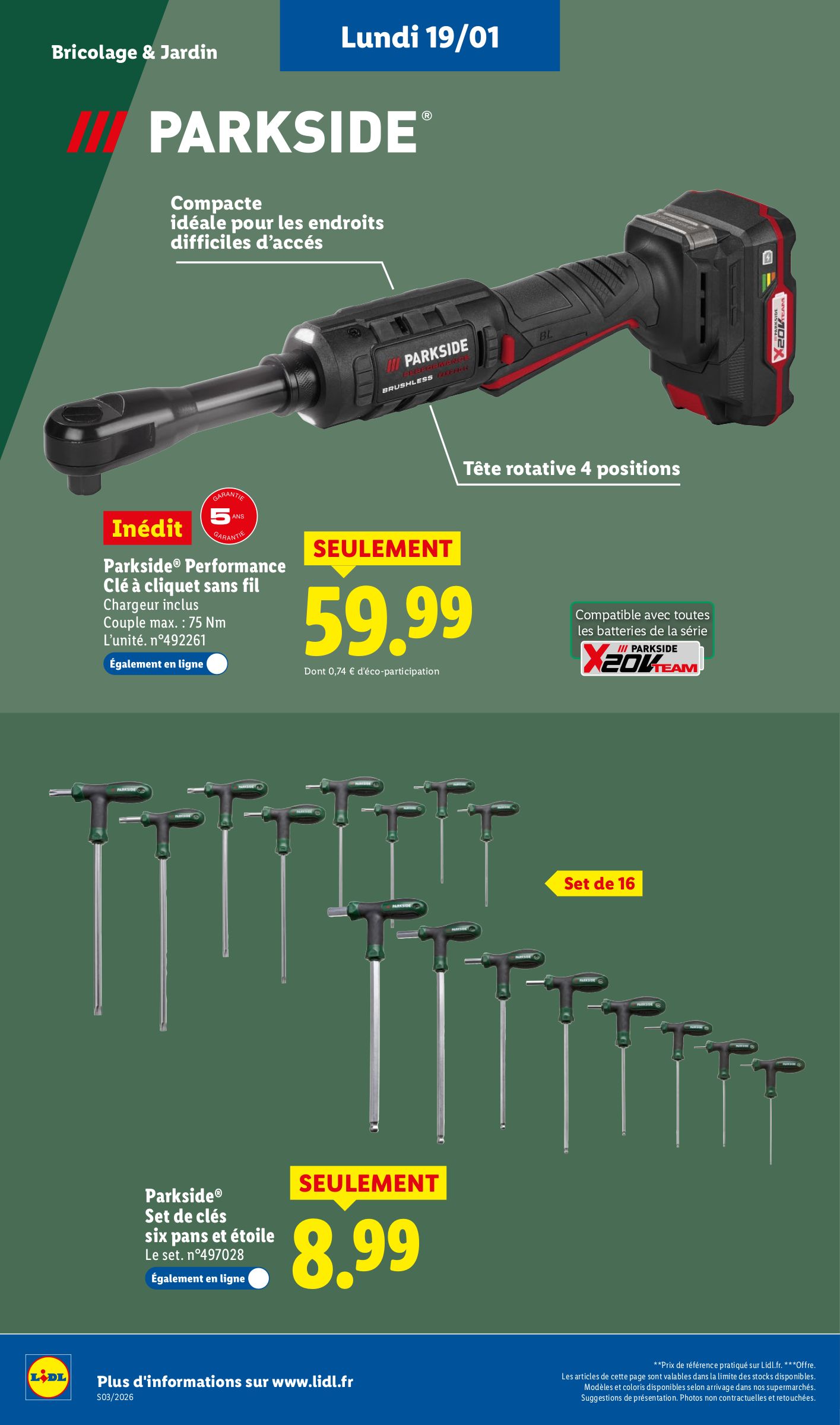 lidl - Catalogue Lidl valable du 15/01 au 21/01 - page: 60