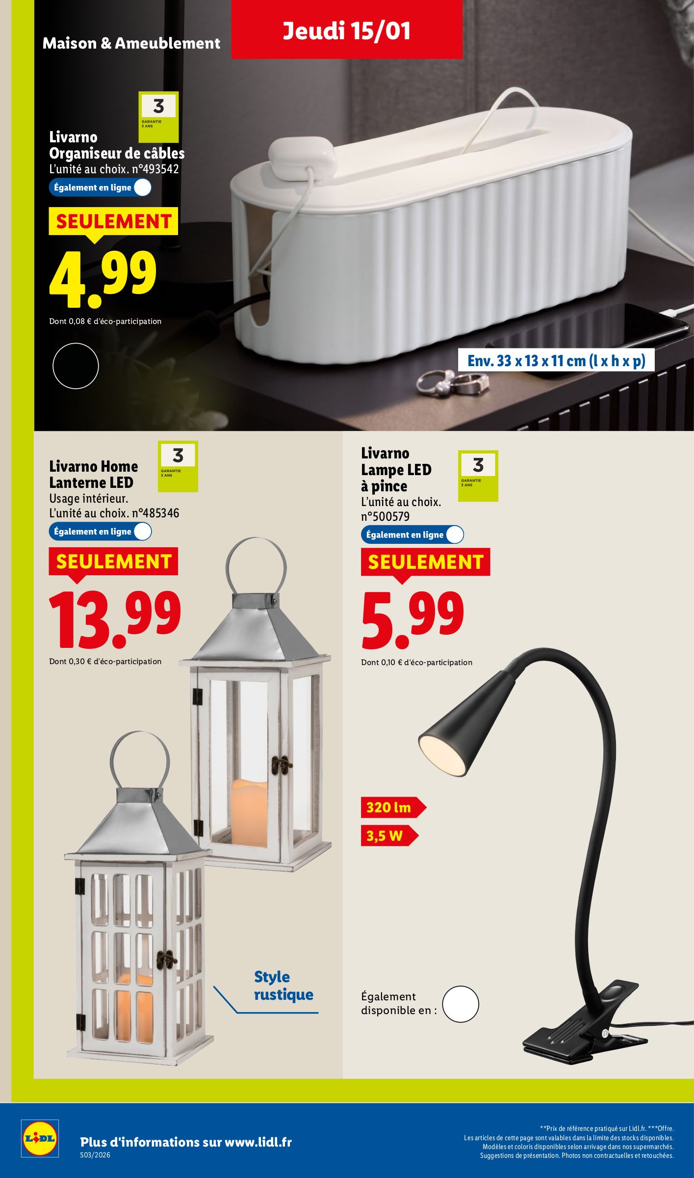 lidl - Catalogue Lidl - Soldes Lidl : Jusqu'à -75% valable du 12/01 au 15/01 - page: 30