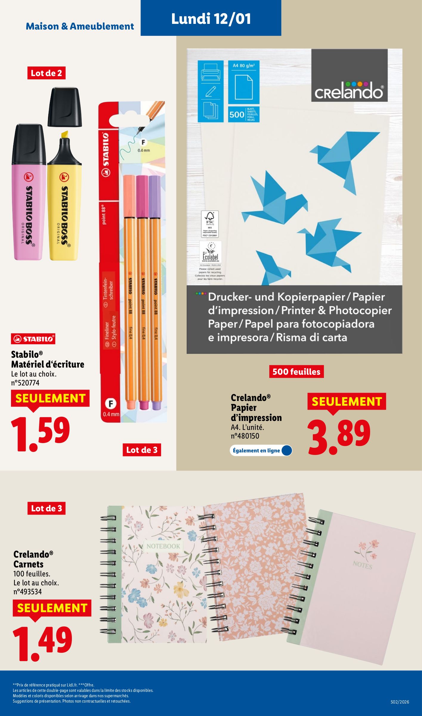 lidl - Catalogue Lidl - Soldes Lidl : Jusqu'à -75% valable du 12/01 au 15/01 - page: 5