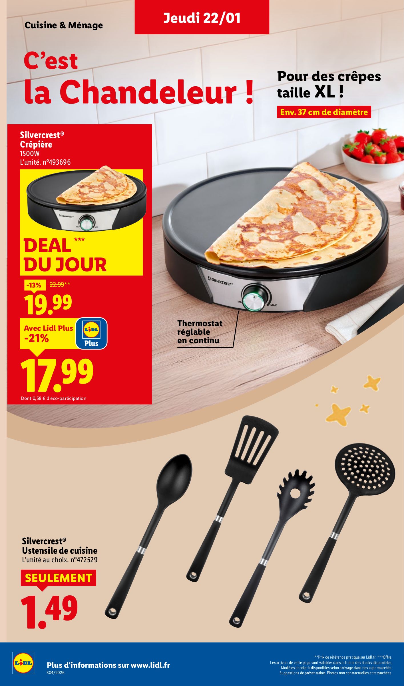 lidl - Catalogue Lidl - Les pépites de la semaine valable du 19/01 au 22/01 - page: 22