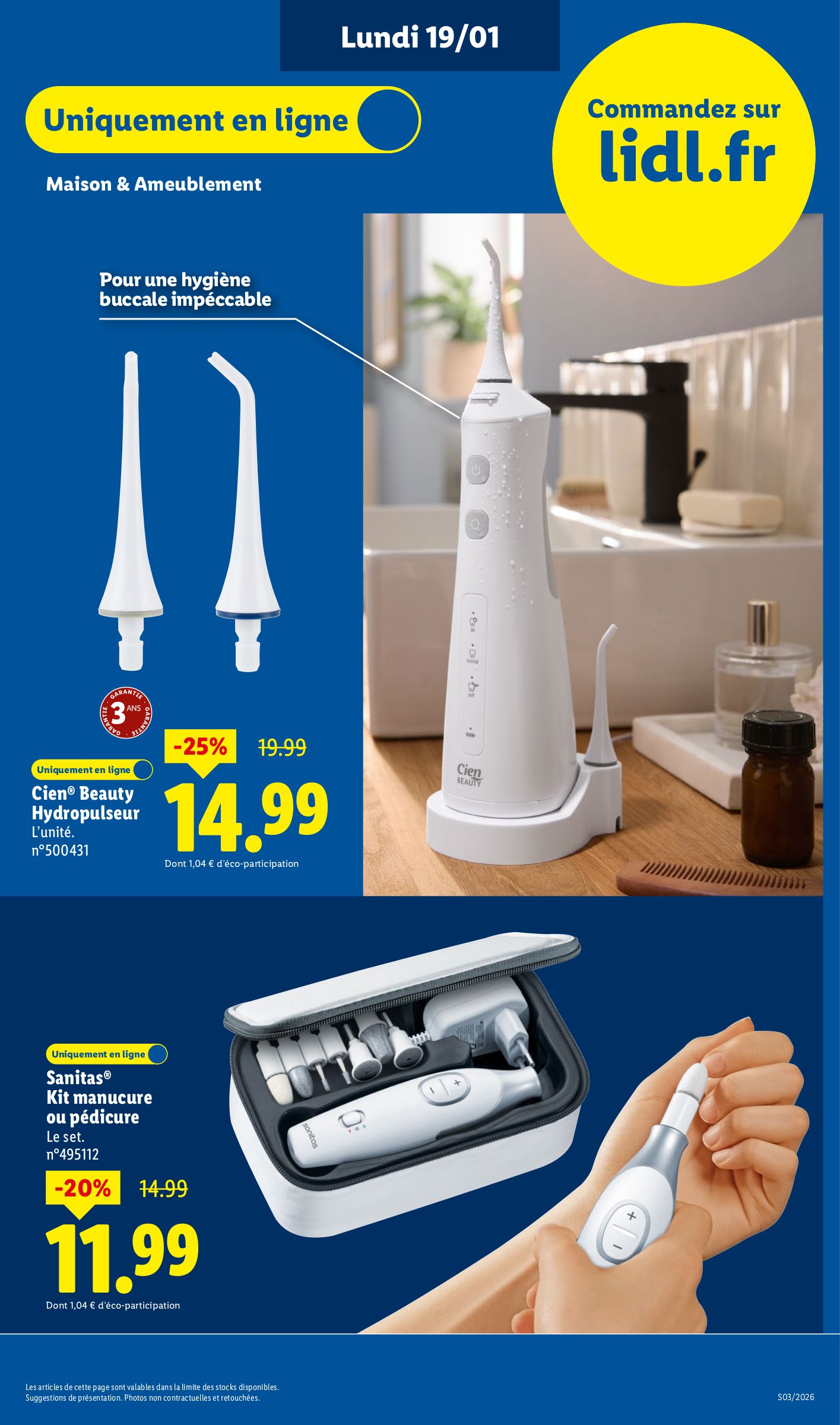 lidl - Catalogue Lidl - Les bonnes affaires Exclu Web valable du 19/01 au 22/01 - page: 3