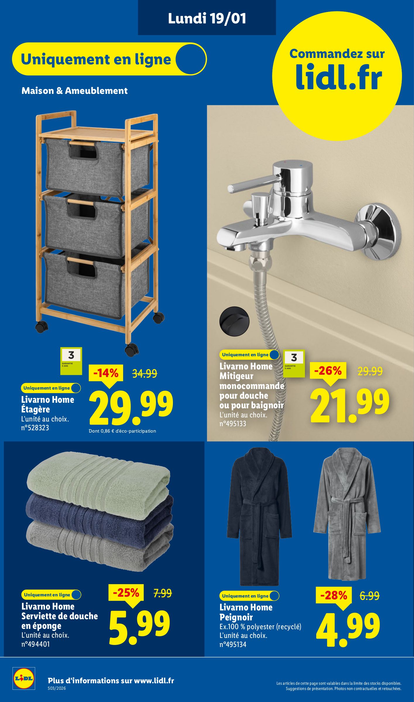 lidl - Catalogue Lidl - Les bonnes affaires Exclu Web valable du 19/01 au 22/01 - page: 2