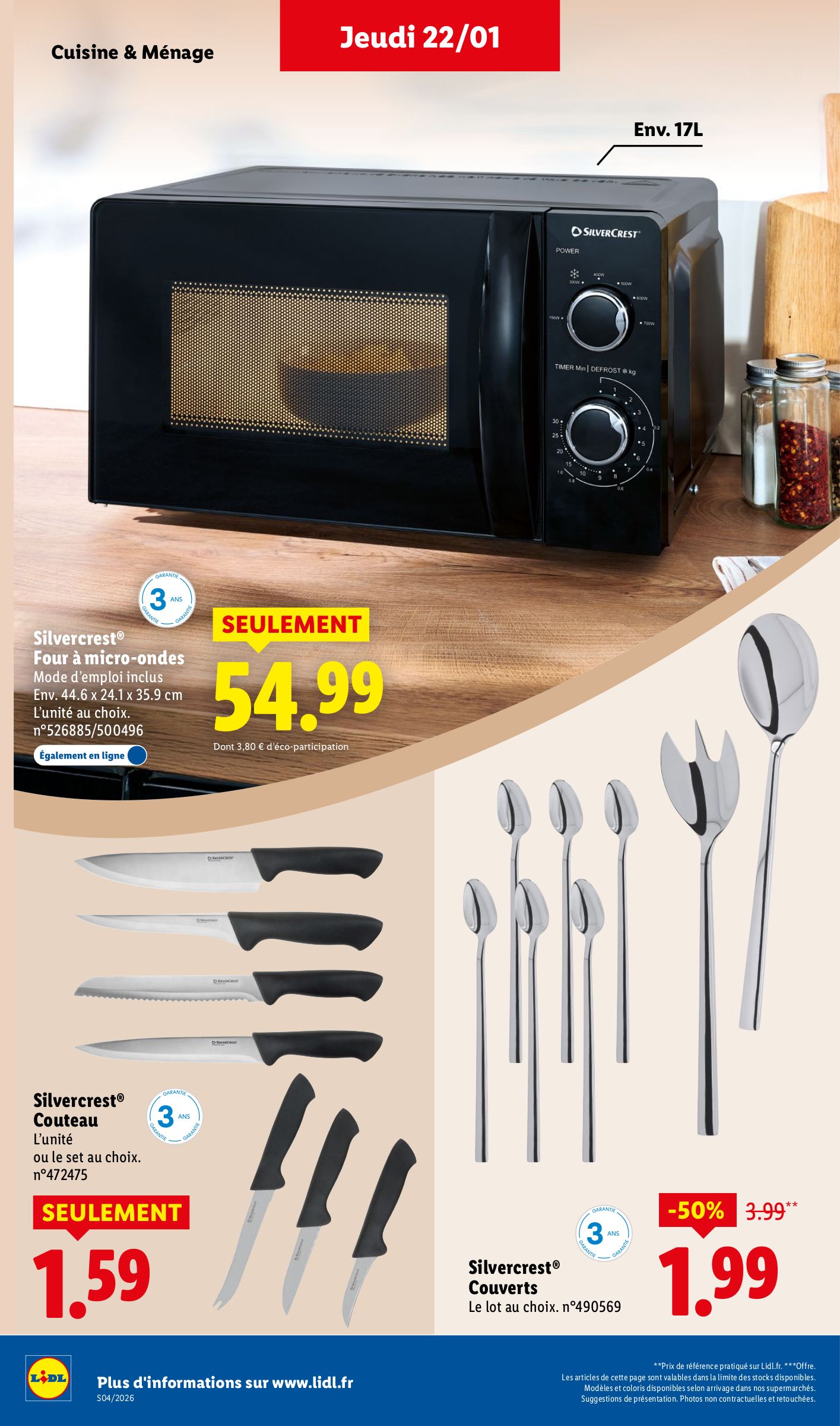 lidl - Catalogue Lidl - Les bonnes affaires de la semaine valable du 22/01 au 26/01 - page: 10