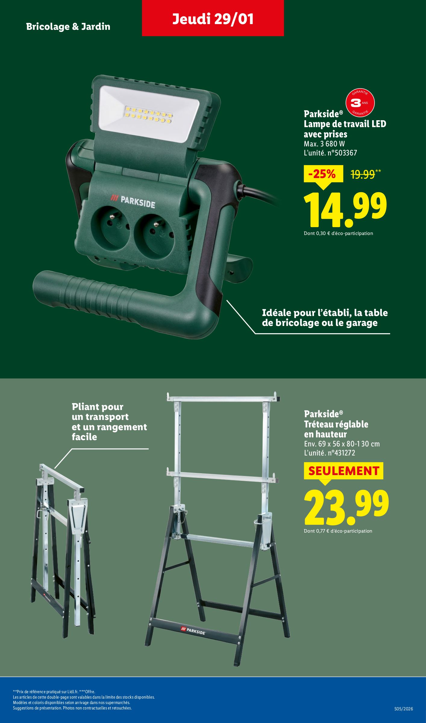 lidl - Catalogue Lidl - Les promos de la semaine valable du 29/01 au 04/02 - page: 47