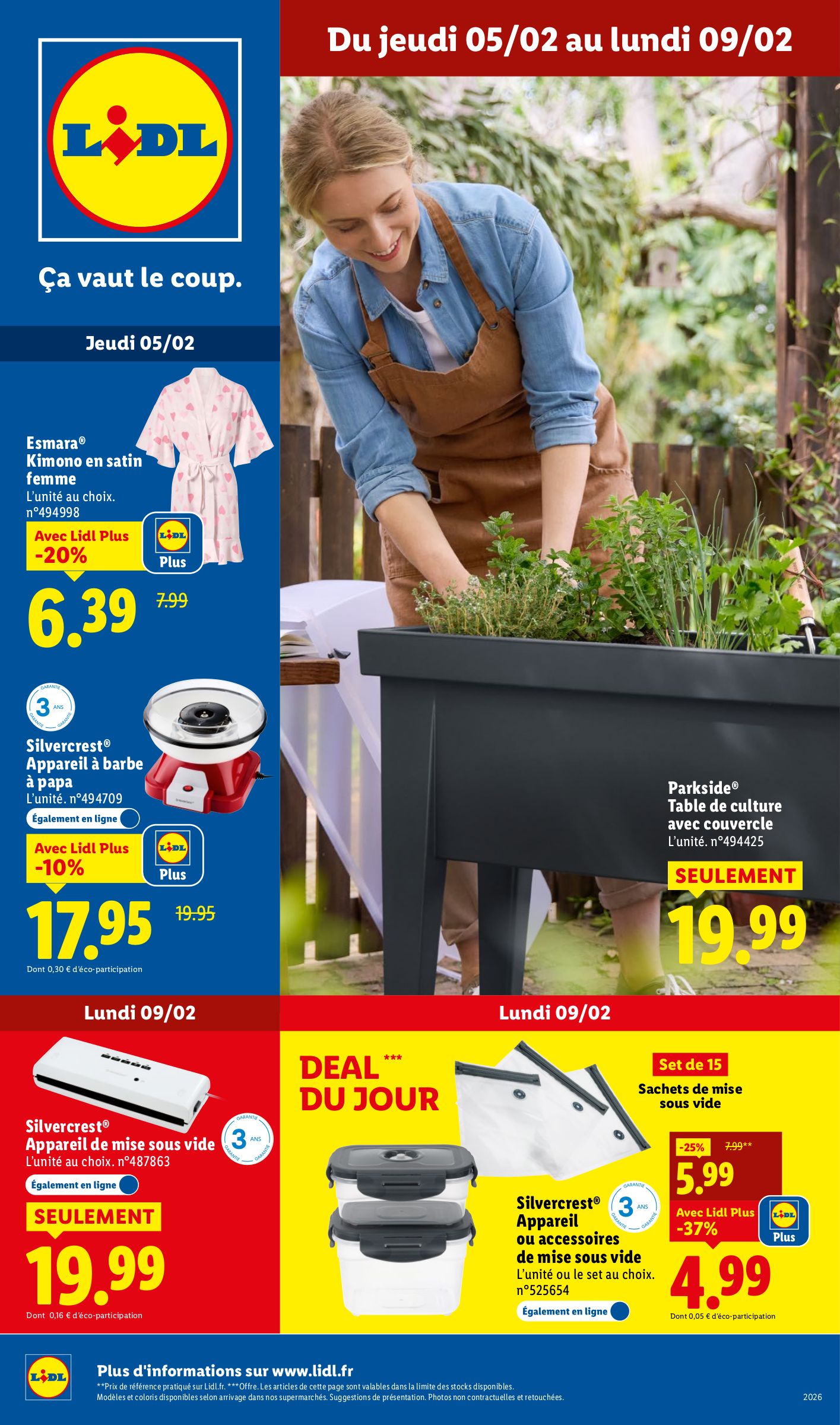 lidl - Catalogue Lidl - Les bonnes affaires de la semaine valable du 05/02/2026 au 09/02/2026