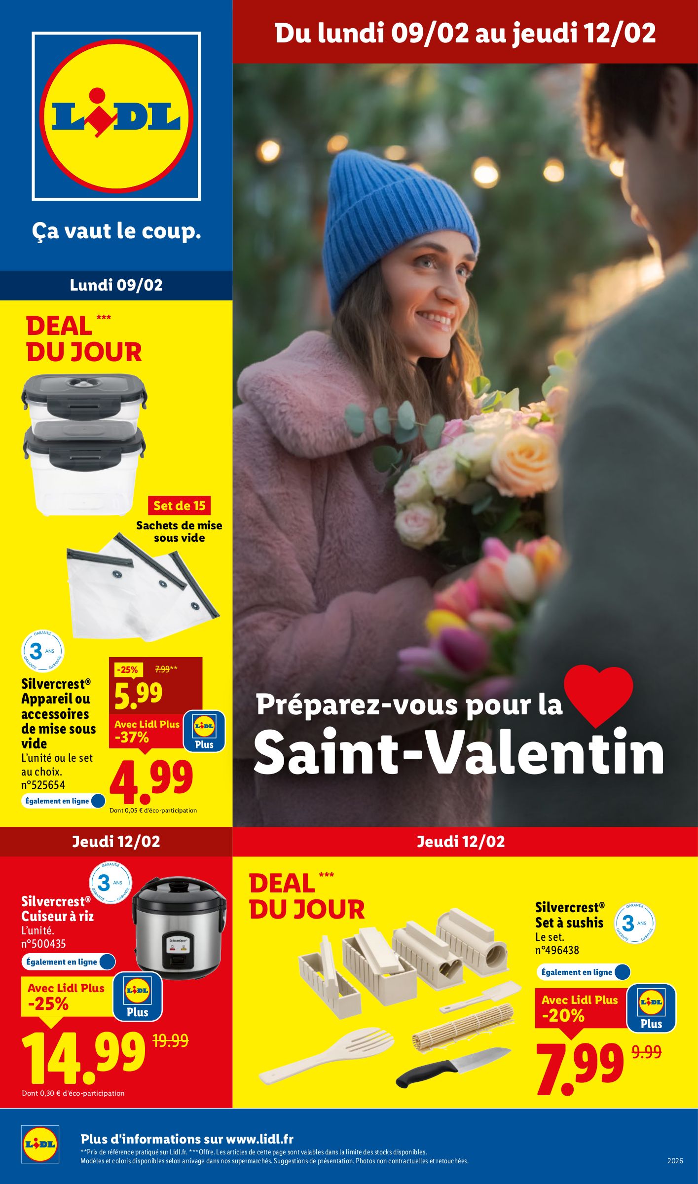 lidl - Catalogue Lidl - Les bonnes affaires de la semaine valable du 09/02/2026 au 12/02/2026