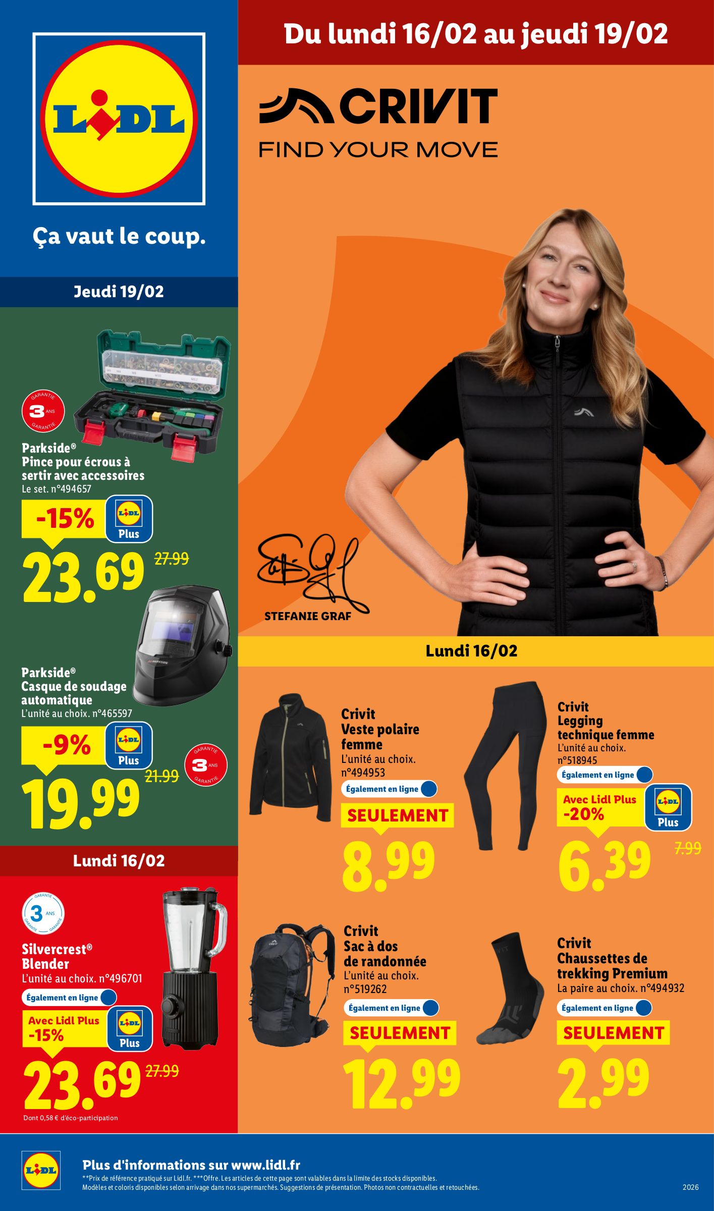 lidl - Catalogue Lidl - Les bonnes affaires de la semaine valable du 16/02/2026 au 19/02/2026