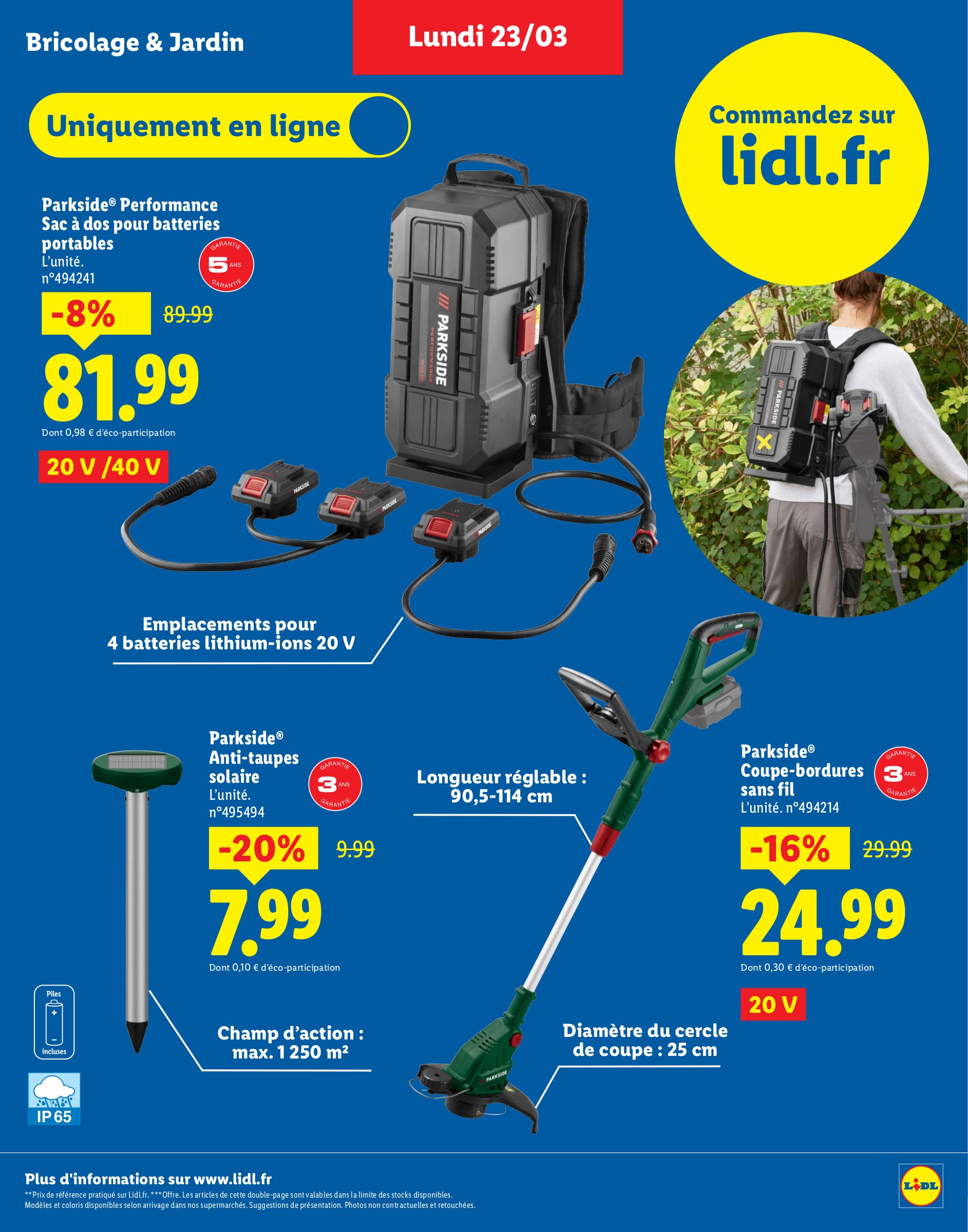 lidl - Catalogue Lidl - Plus de 400 produits Parkside valable du 02/03/2026 au 23/03/2026 - page: 35