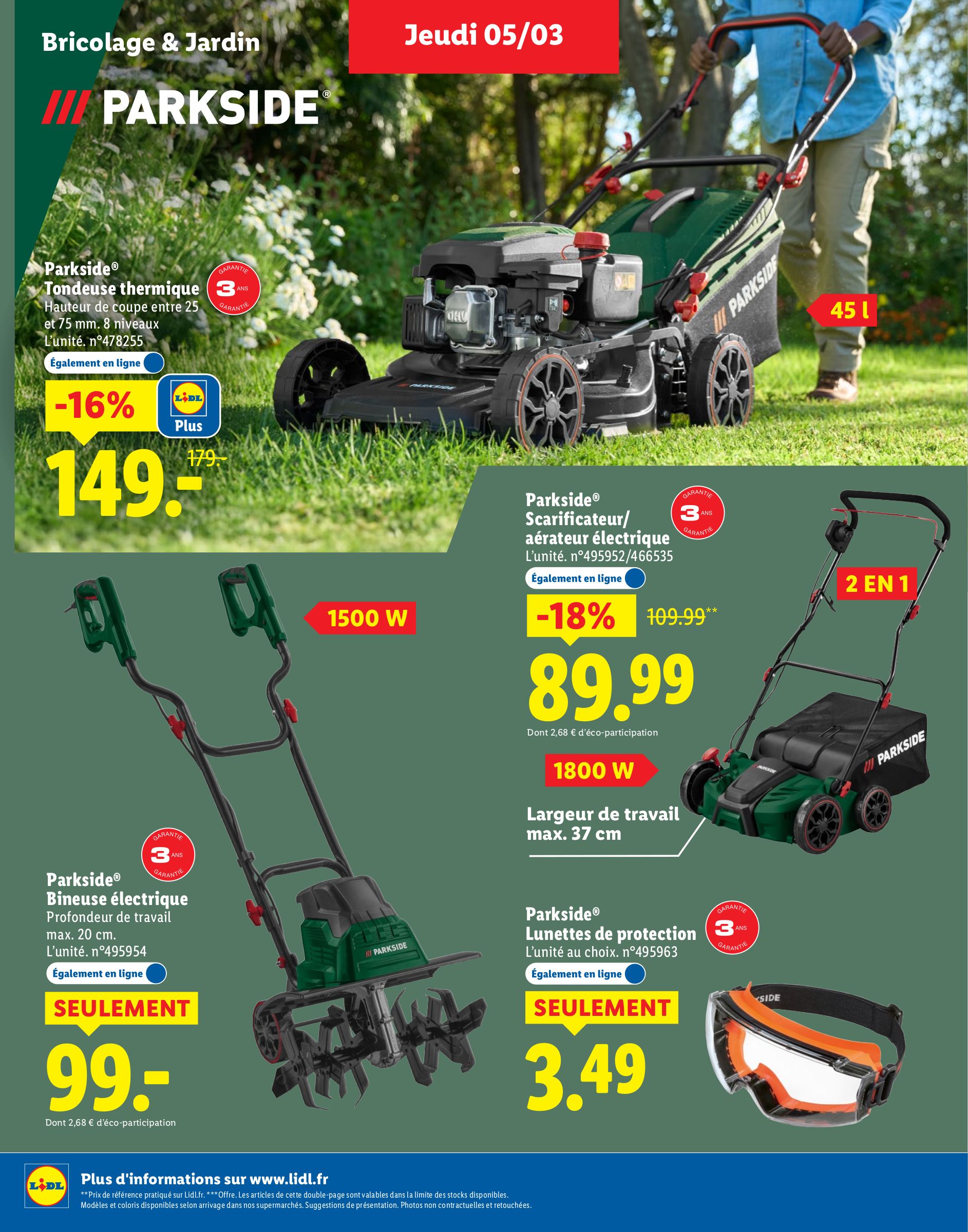 lidl - Catalogue Lidl - Plus de 400 produits Parkside valable du 02/03/2026 au 23/03/2026 - page: 12