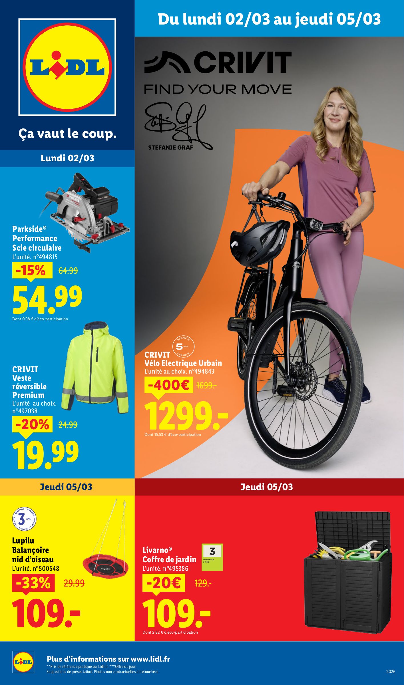 lidl - Catalogue Lidl - Les Exclus Web de la semaine valable du 02/03/2026 au 05/03/2026 - page: 1