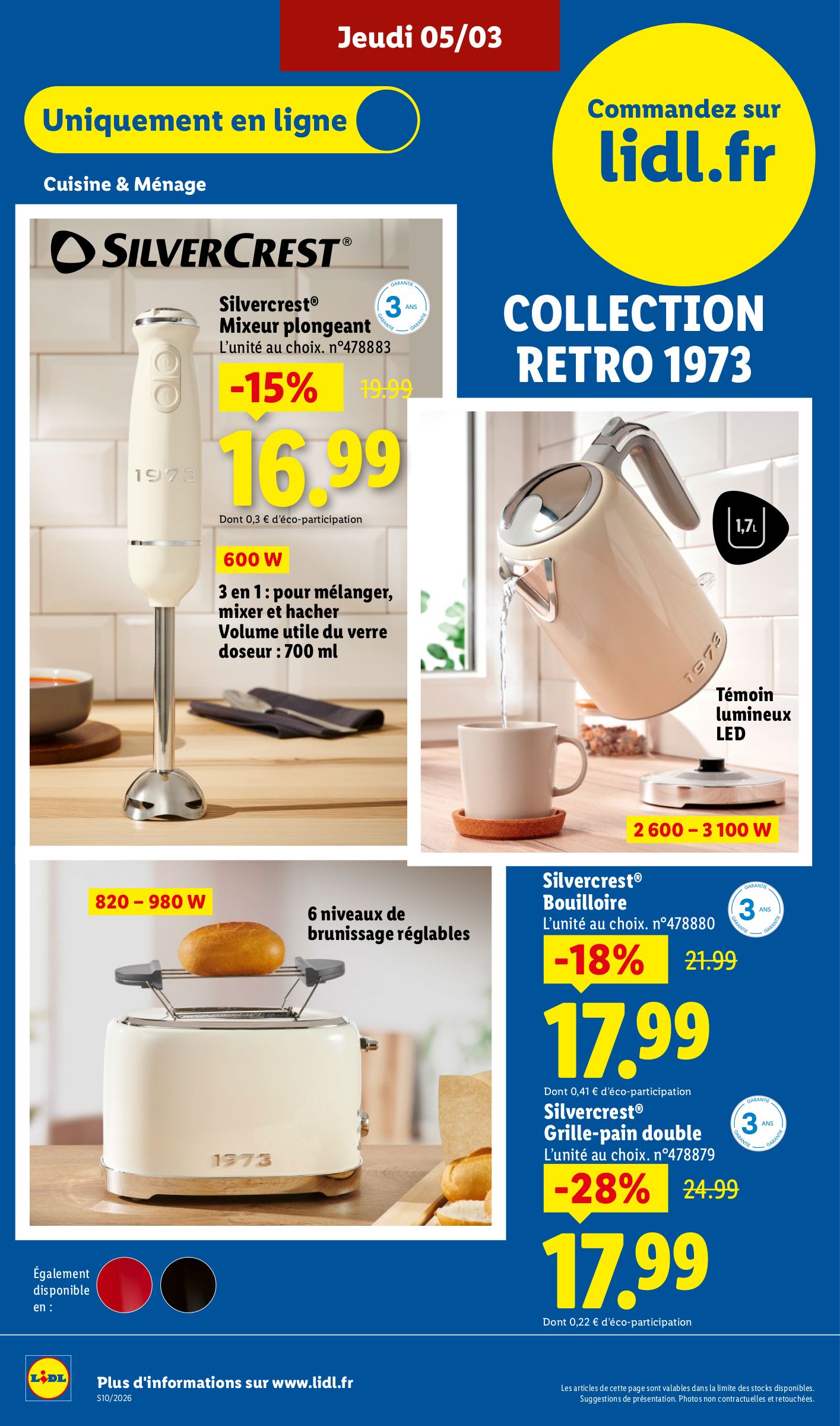 lidl - Catalogue Lidl - Les Exclus Web de la semaine valable du 02/03/2026 au 05/03/2026 - page: 10