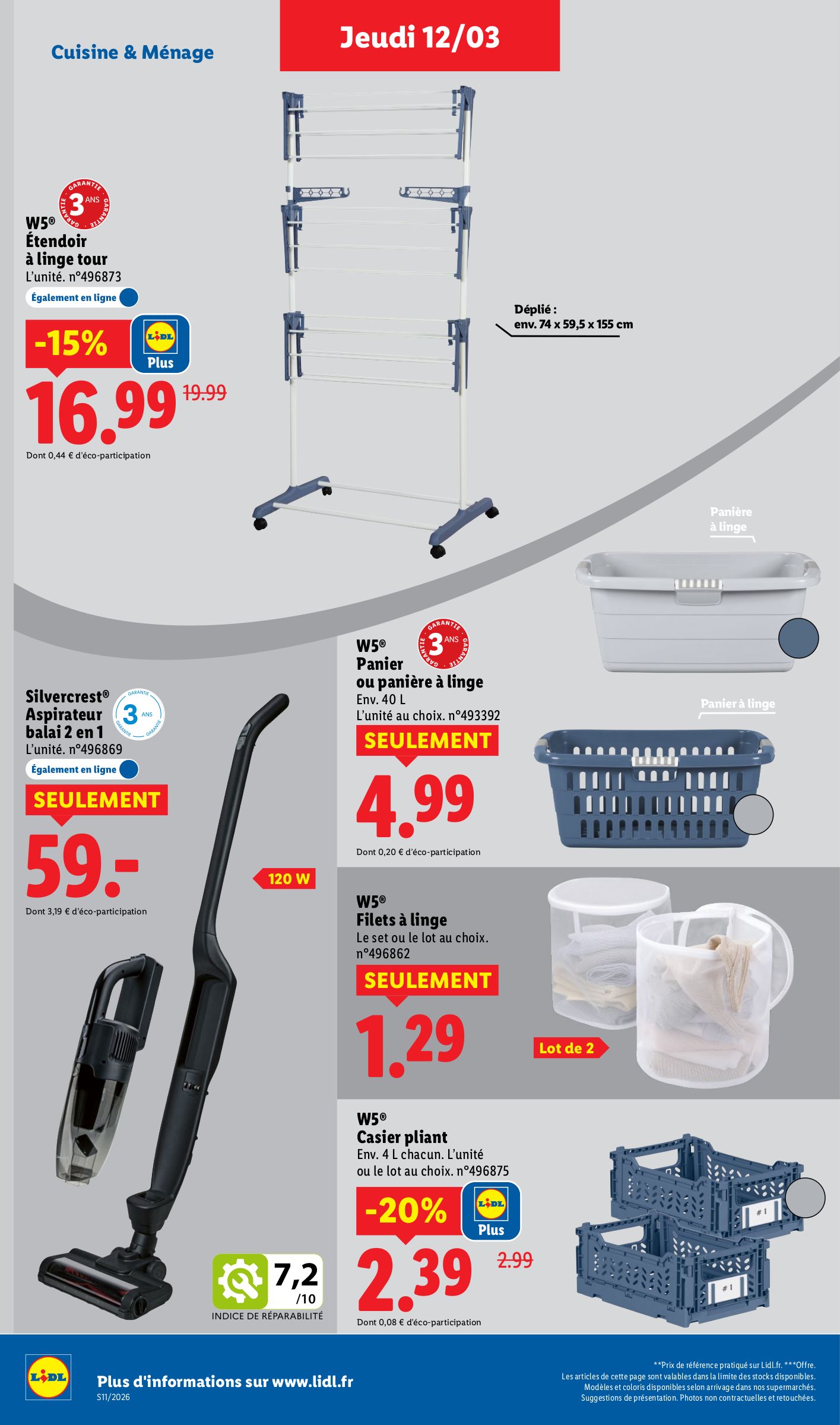 lidl - Catalogue Lidl - Les bonnes affaires de la semaine valable du 09/03/2026 au 12/03/2026 - page: 22