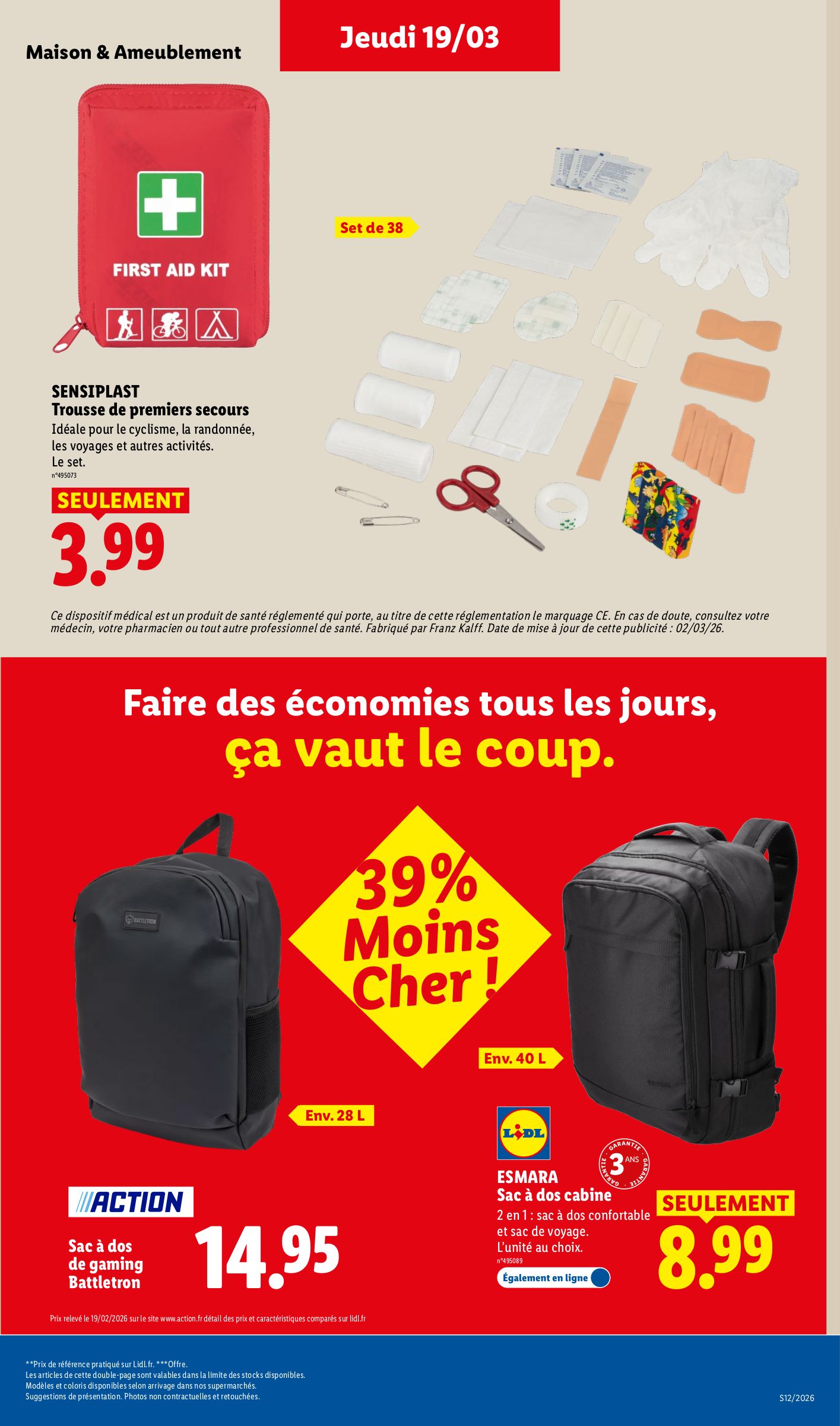lidl - Catalogue Lidl - Les bonnes affaires de la semaine valable du 16/03/2026 au 19/03/2026 - page: 33