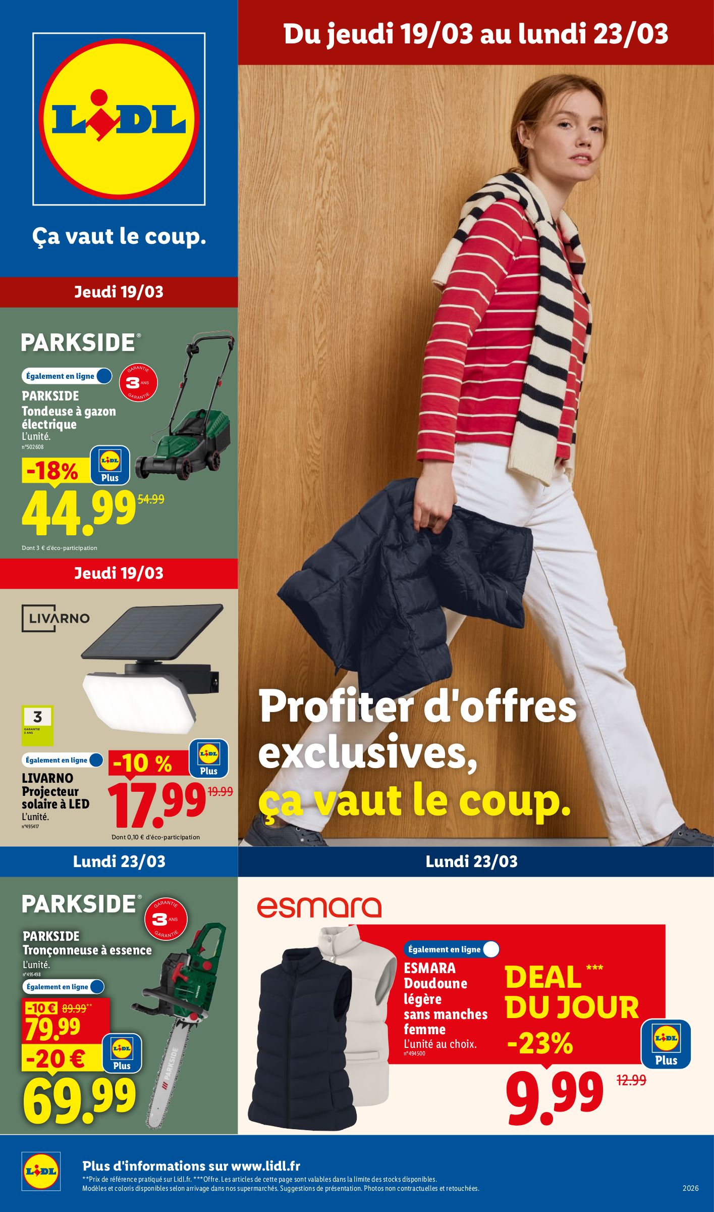 lidl - Catalogue Lidl - Les bonnes affaires de la semaine valable du 19/03/2026 au 23/03/2026