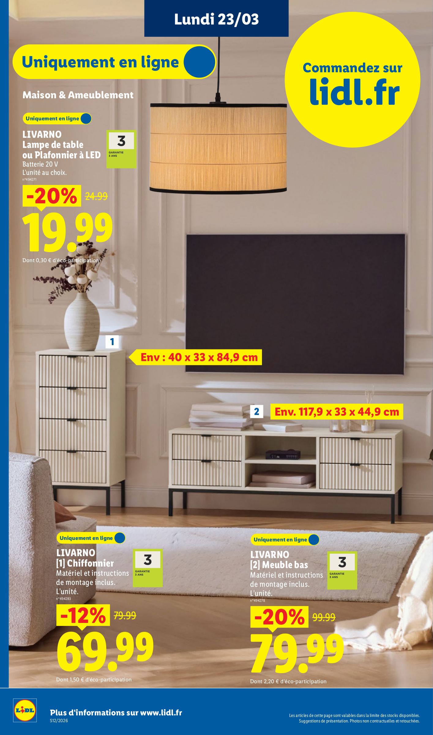 lidl - Catalogue Lidl - Exclu Web valable du 23/03/2026 au 26/03/2026 - page: 4