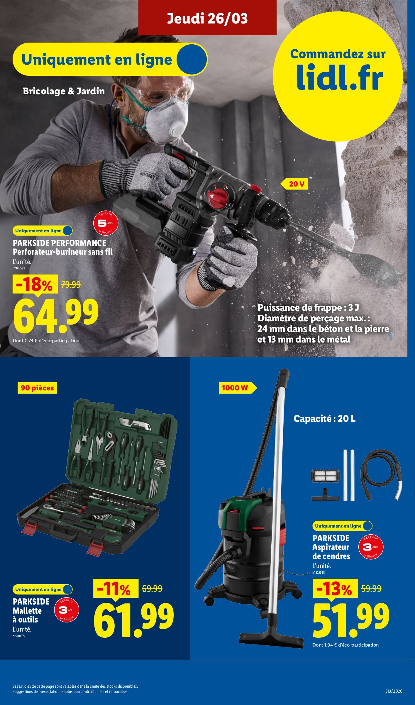 lidl - Catalogue Lidl - Exclu Web valable du 23/03/2026 au 26/03/2026 - page: 13