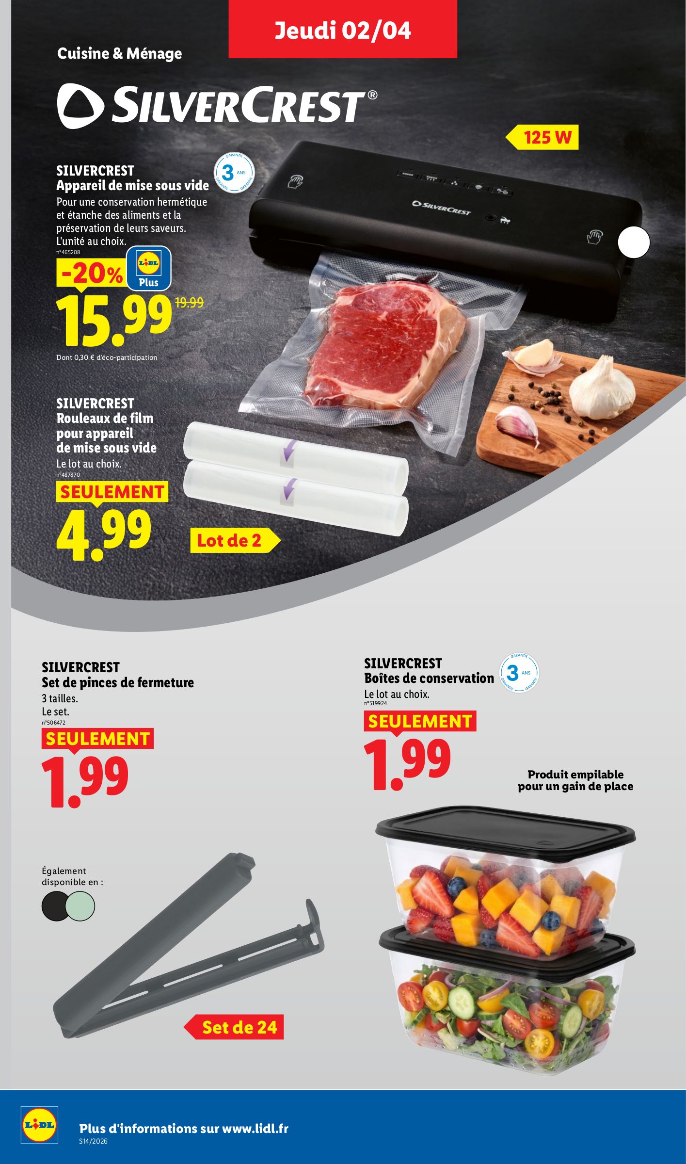 lidl - Catalogue Lidl - Les bonnes affaires de la semaine valable du 30/03/2026 au 02/04/2026 - page: 20