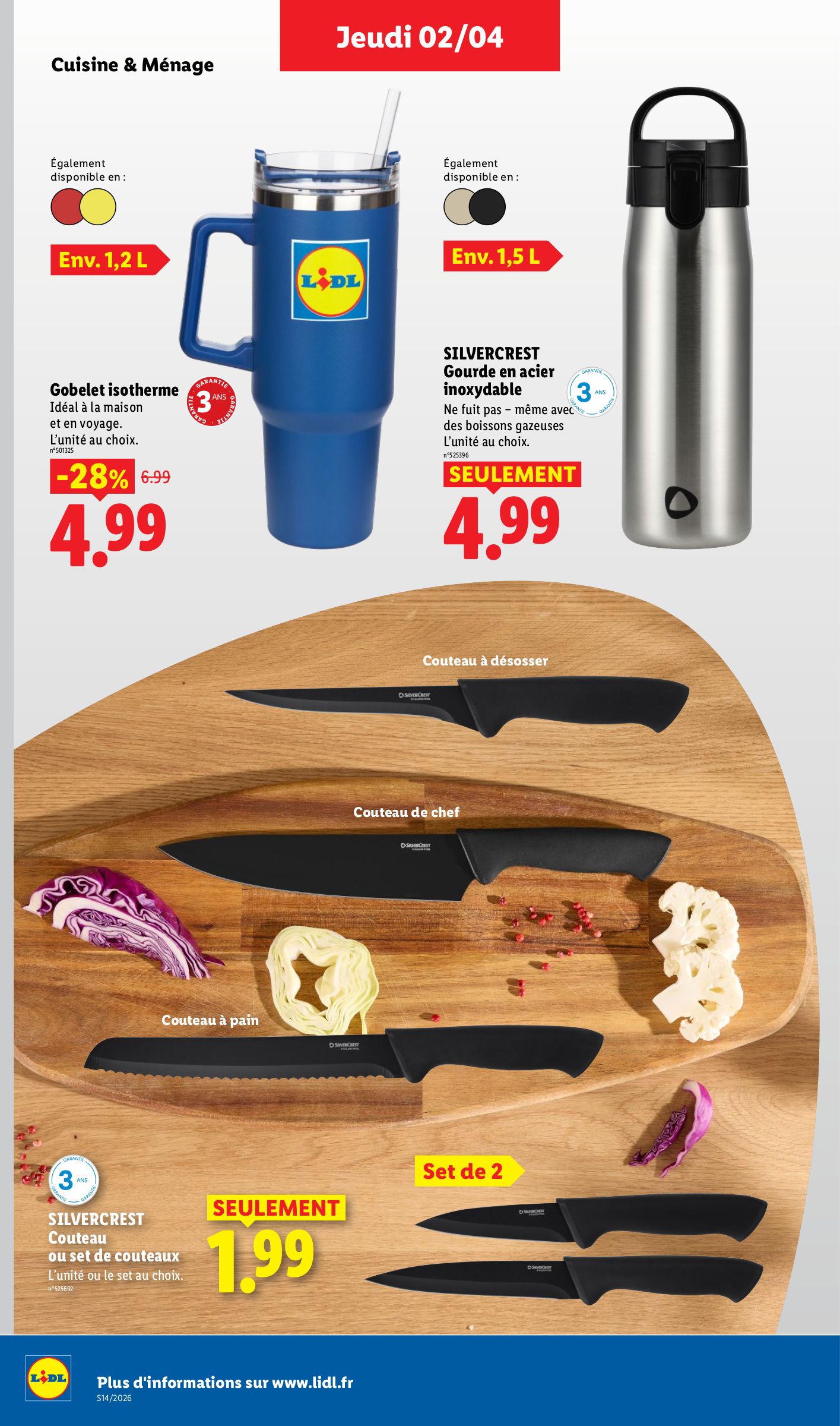 lidl - Catalogue Lidl - Les bonnes affaires de la semaine valable du 30/03/2026 au 02/04/2026 - page: 26