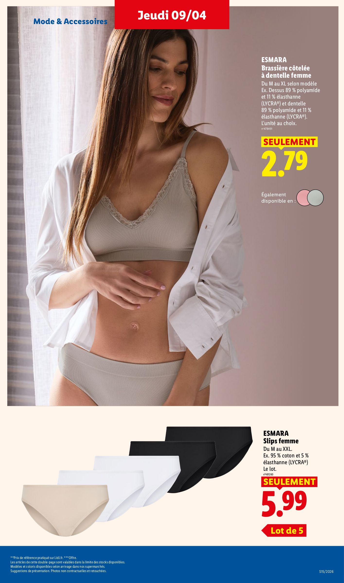 lidl - Prospectus Lidl - Les bonnes affaires de la semaine valide du de jeudi 09/04/2026 au du lundi 13/04/2026 - page: 15