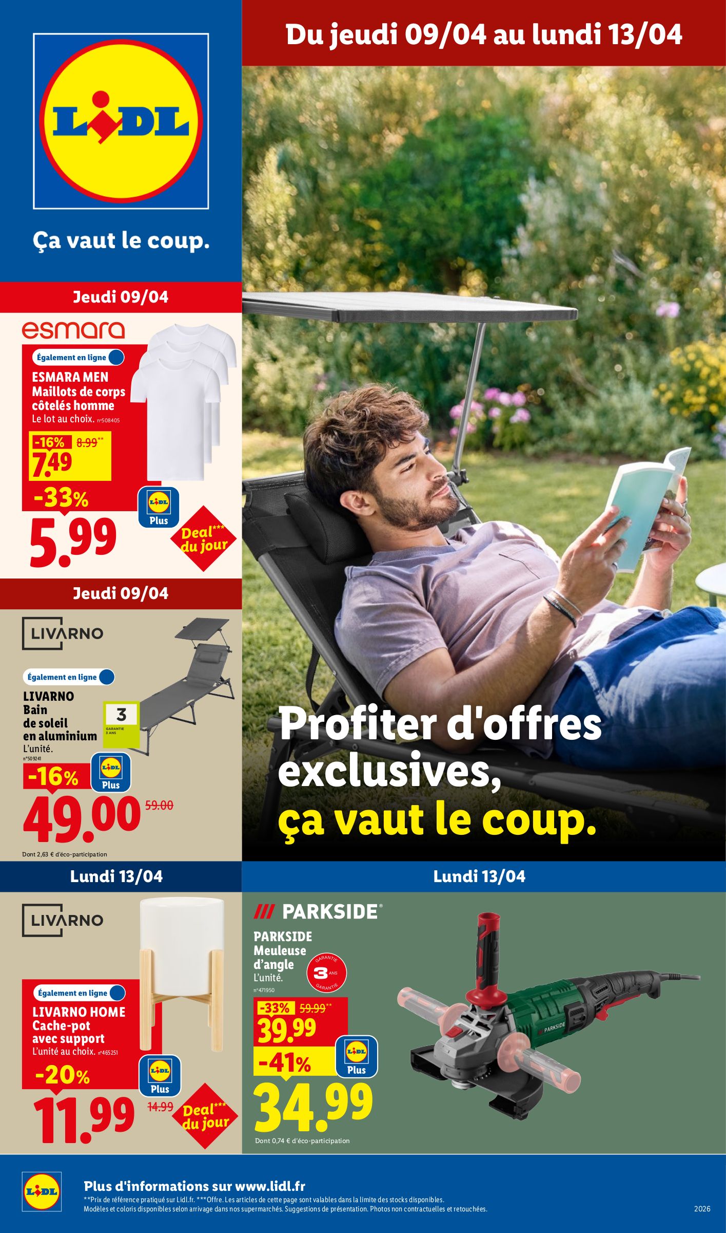 lidl - Prospectus Lidl - Les bonnes affaires de la semaine valide du de jeudi 09/04/2026 au du lundi 13/04/2026