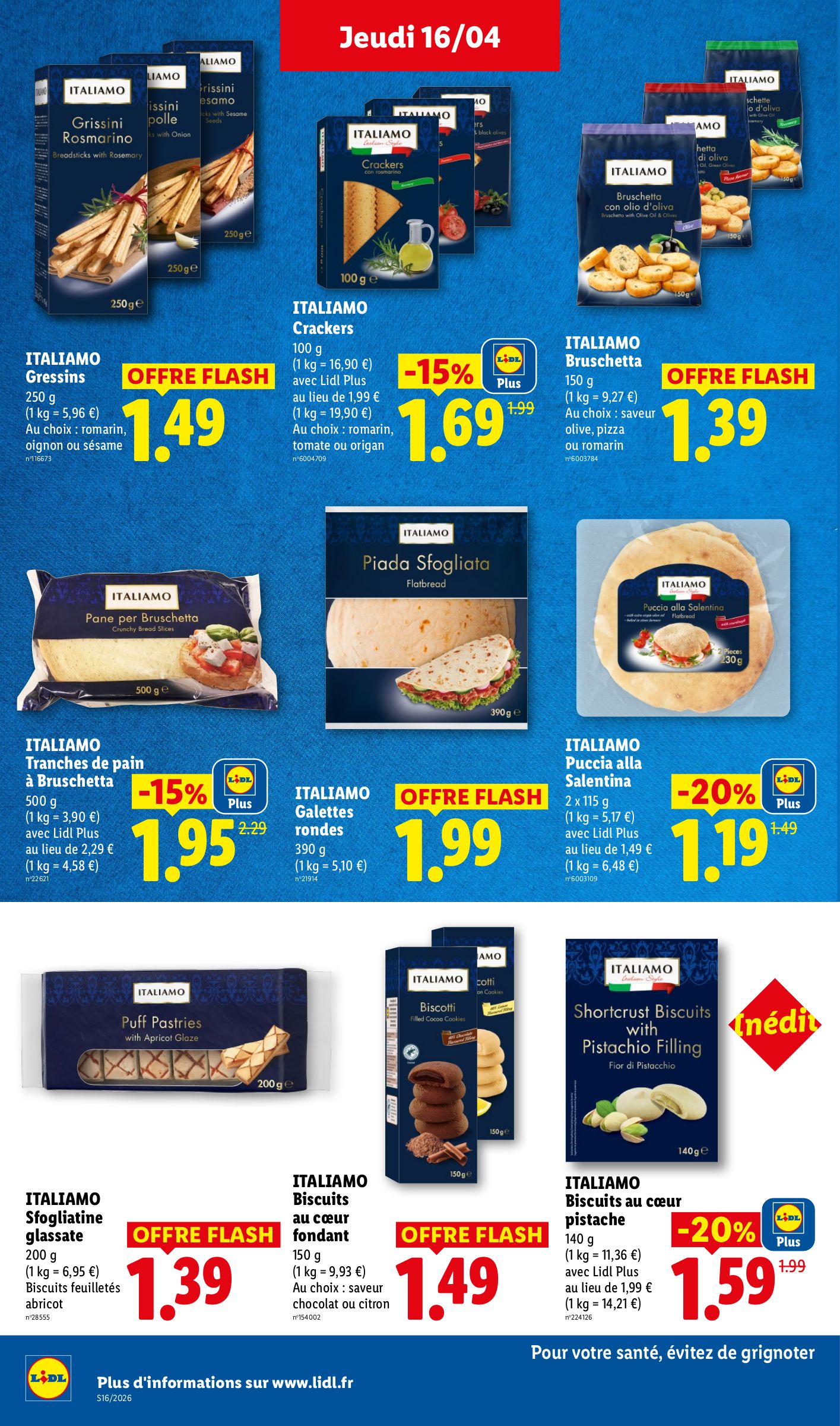 lidl - Flyer Lidl pour la semaine prochaine du de jeudi 16/04/2026 au du mercredi 22/04/2026 - page: 22