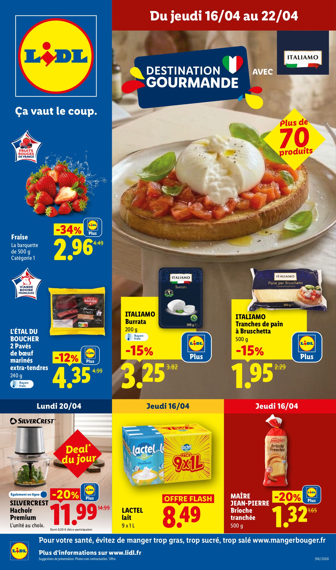 lidl - Flyer Lidl pour la semaine prochaine du de jeudi 16/04/2026 au du mercredi 22/04/2026 - page: 1