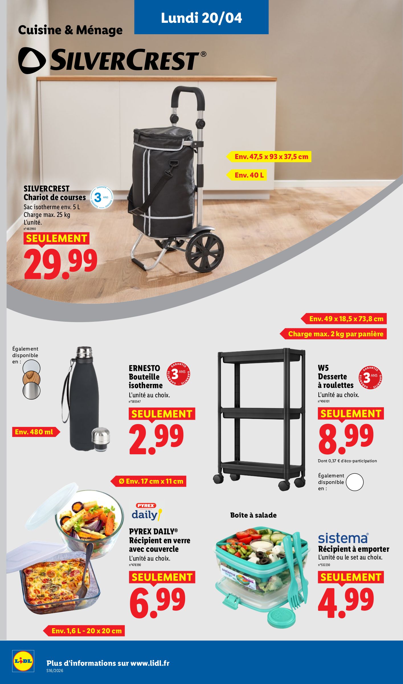 lidl - Flyer Lidl pour la semaine prochaine du de jeudi 16/04/2026 au du mercredi 22/04/2026 - page: 50