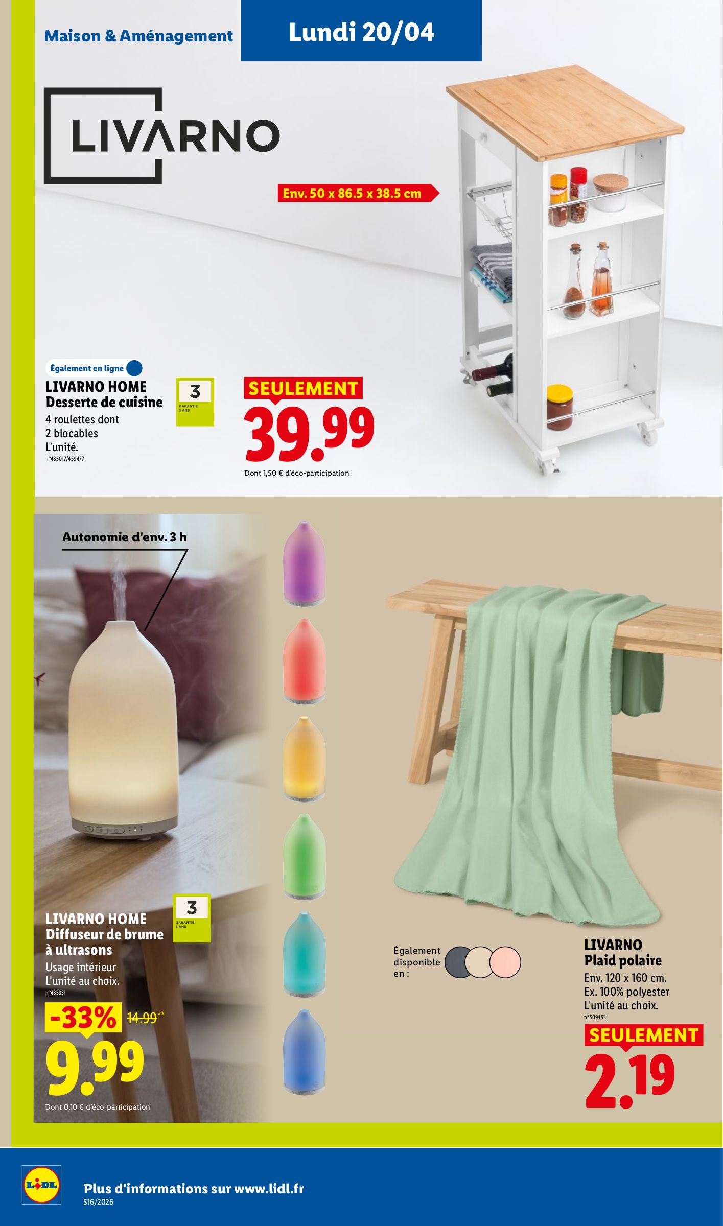 lidl - Flyer Lidl pour la semaine prochaine du de jeudi 16/04/2026 au du mercredi 22/04/2026 - page: 52