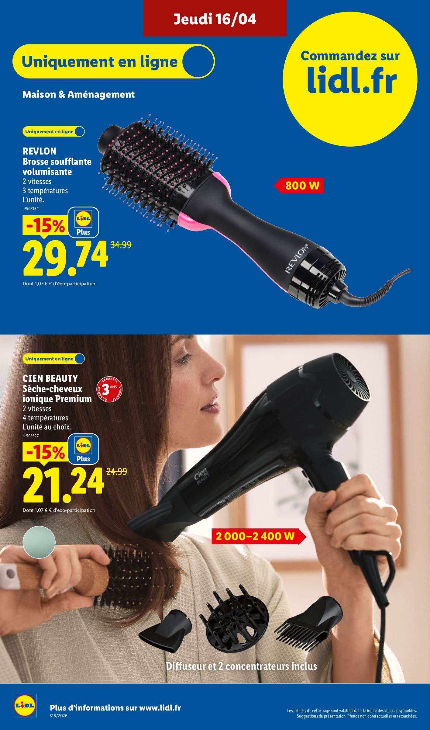 lidl - Current Lidl - Exclus Web leaflet valid from du lundi 13/04/2026 to de jeudi 16/04/2026 - page: 16