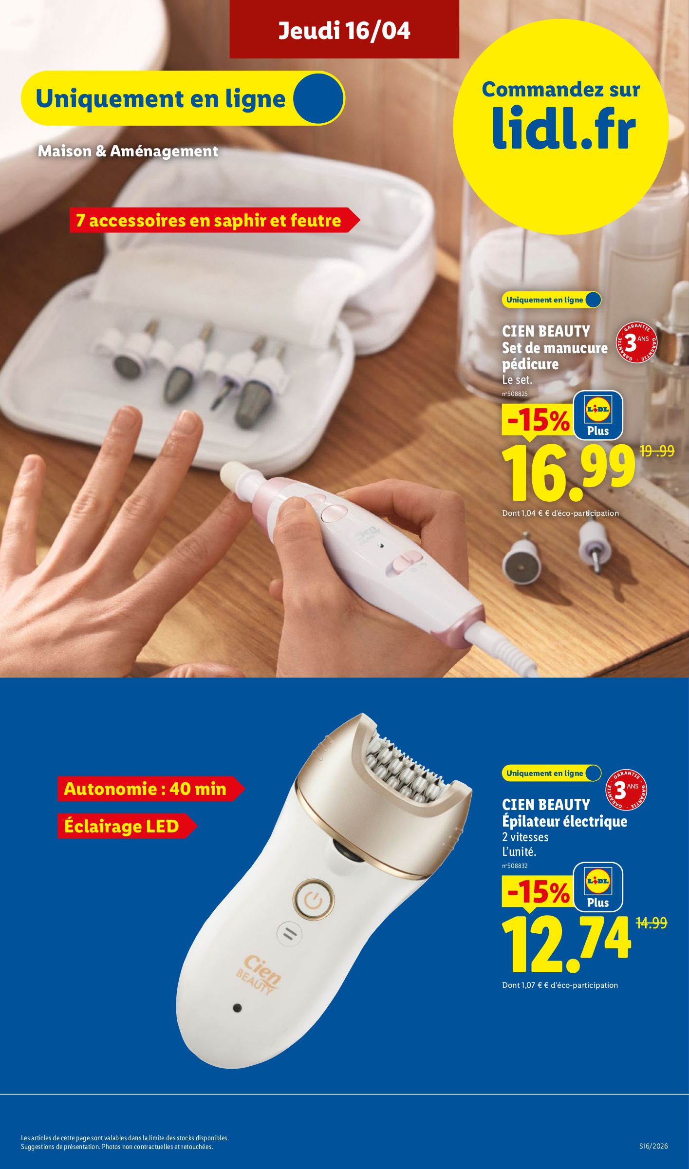 lidl - Current Lidl - Exclus Web leaflet valid from du lundi 13/04/2026 to de jeudi 16/04/2026 - page: 17