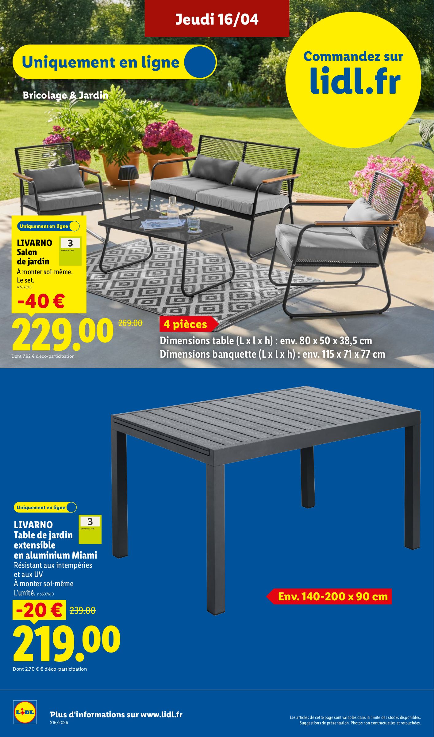 lidl - Current Lidl - Exclus Web leaflet valid from du lundi 13/04/2026 to de jeudi 16/04/2026 - page: 12
