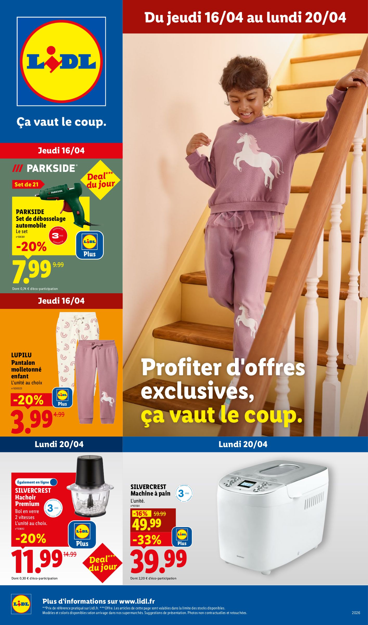 lidl - Prospectus Lidl - Les bonnes affaires de la semaine valide du de jeudi 16/04/2026 au du lundi 20/04/2026