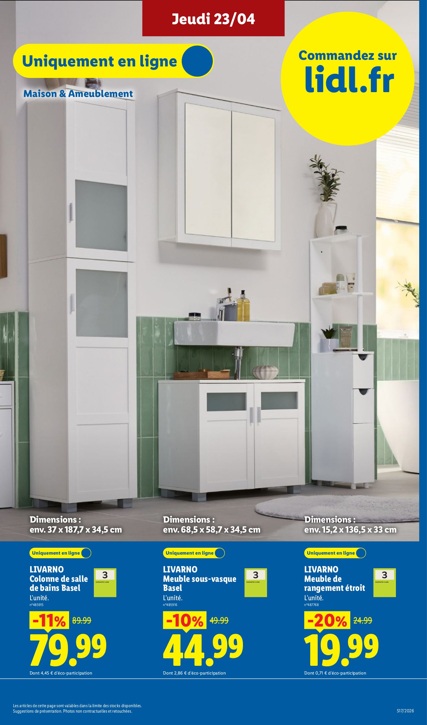 lidl - Current Lidl - Exclu Web leaflet valid from du lundi 20/04/2026 to de jeudi 23/04/2026 - page: 15