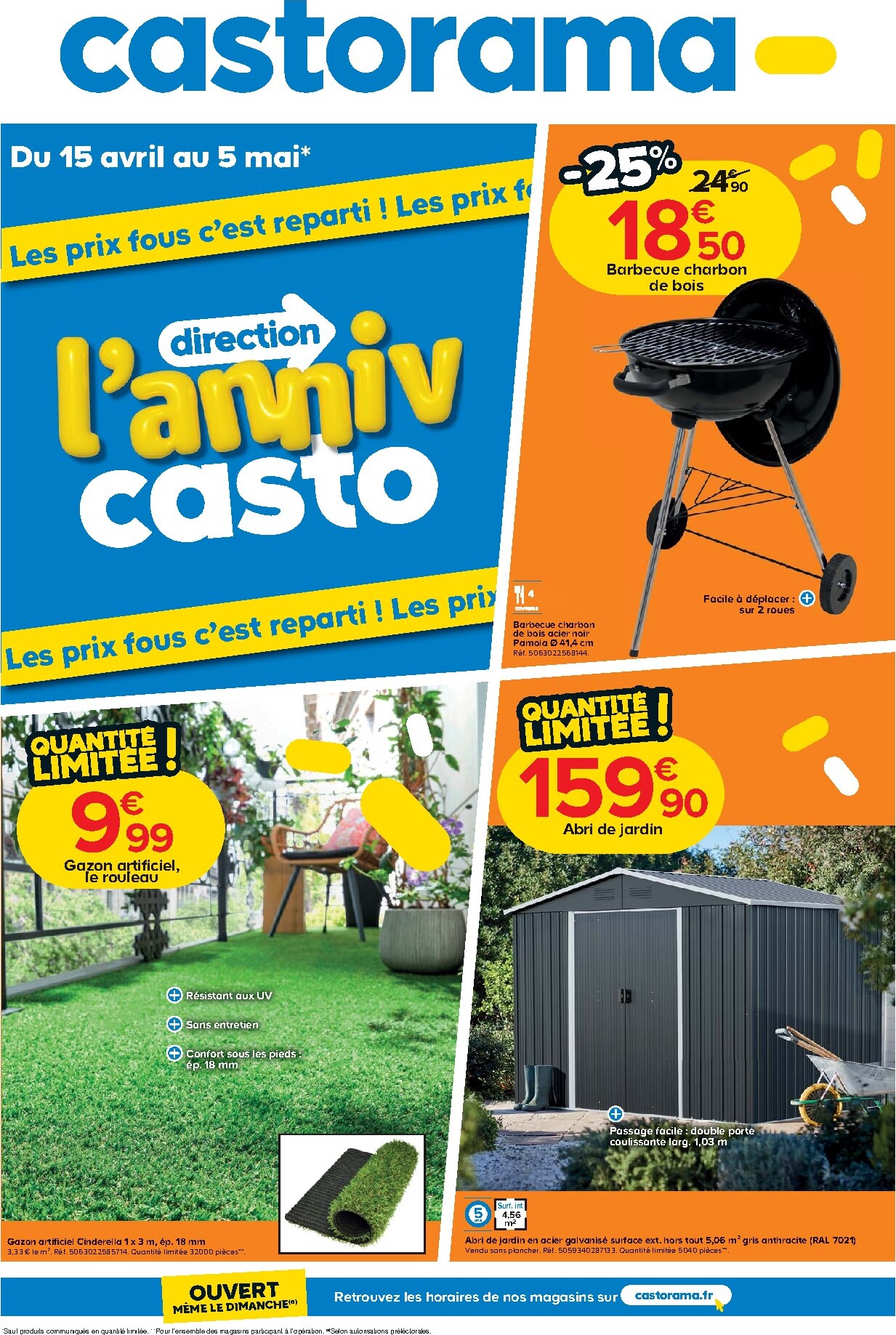 castorama - Current Castorama leaflet valid from du mercredi 15/04/2026 to du mardi 05/05/2026 - page: 1